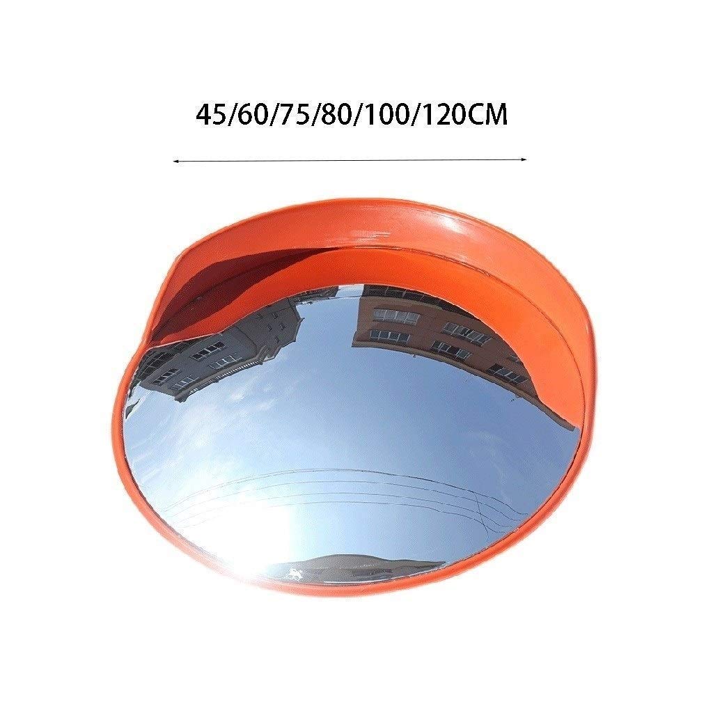 45cm Wide Angle Convex Traffic Safety Mirror - Parking Lot & Driveway Blind Spot Mirror for Accident Prevention, Outdoor Security Mirror for Garages, Warehouses, Schools (45-120cm Size Options)