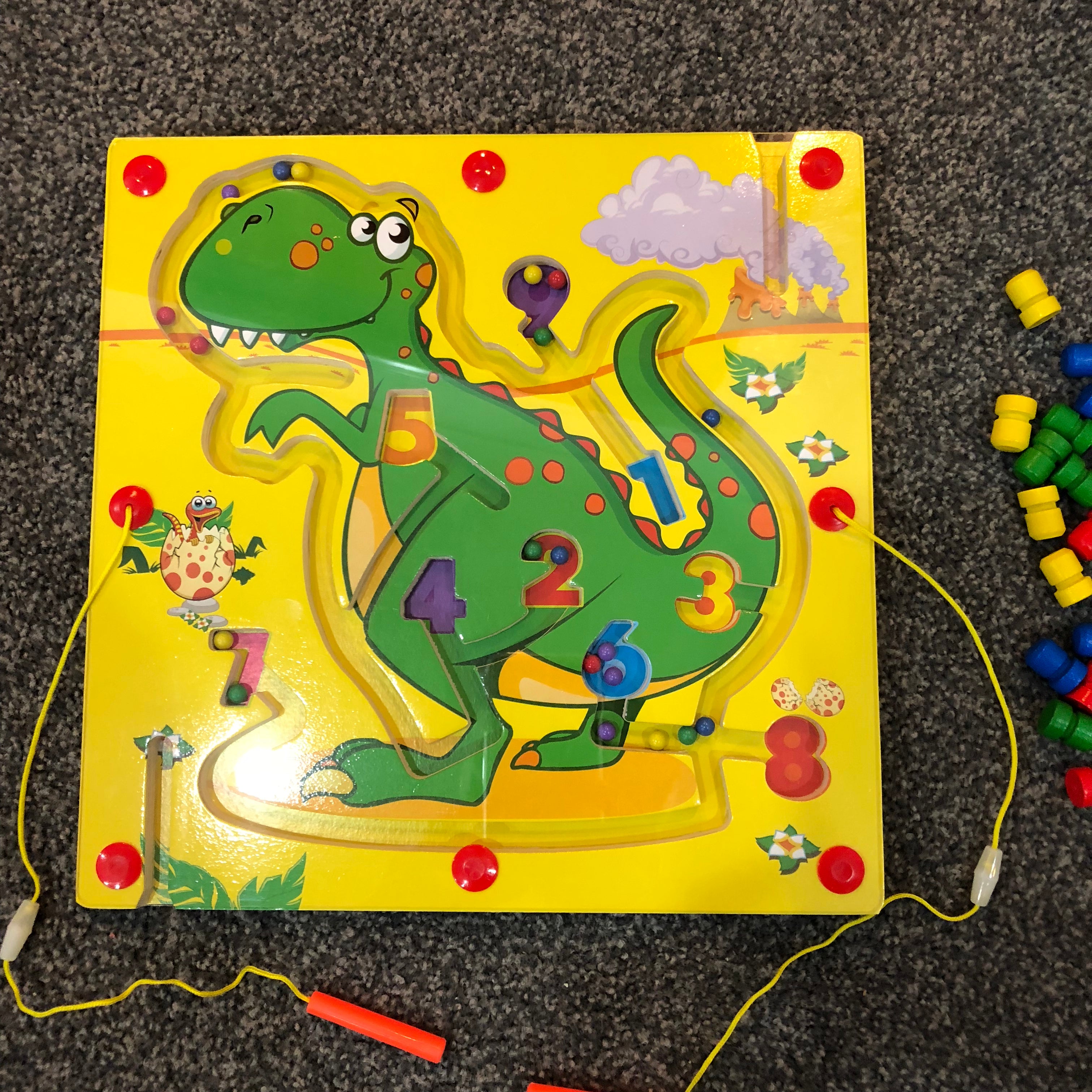 Big Magnetic Maze Toy for Kids - Fun & Educational Wooden Puzzle Game for Toddlers - Perfect for Travel, Home & Classroom Learning Activities