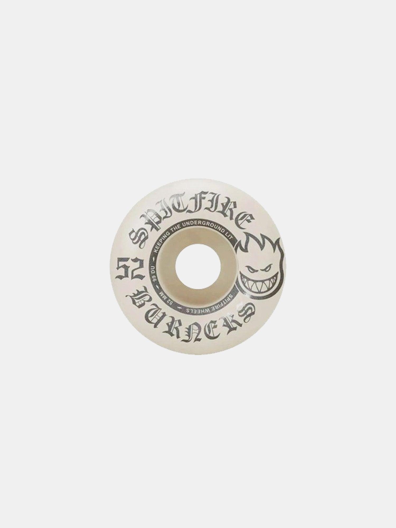 Spitfire Burner 99D Skateboard Wheels - High Performance 99D Hardness for Street & Park Skating - Perfect for Tricks & Smooth Rides