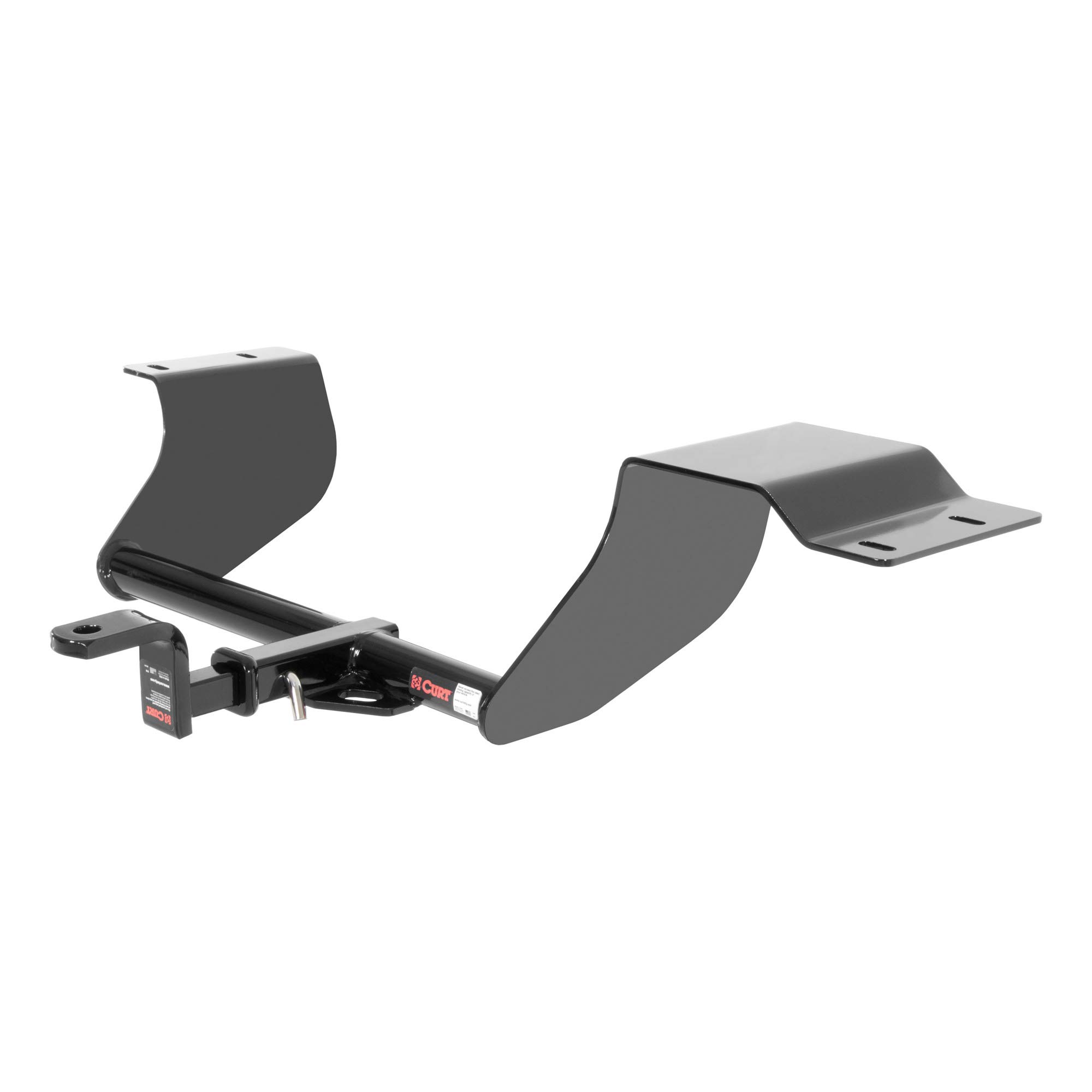 CURT 110673 Class 1 Trailer Hitch with Ball Mount - 1-1/4 Inch Receiver - Compatible with Ford Fiesta - Perfect for Towing Small Trailers, Bikes & Cargo Carriers