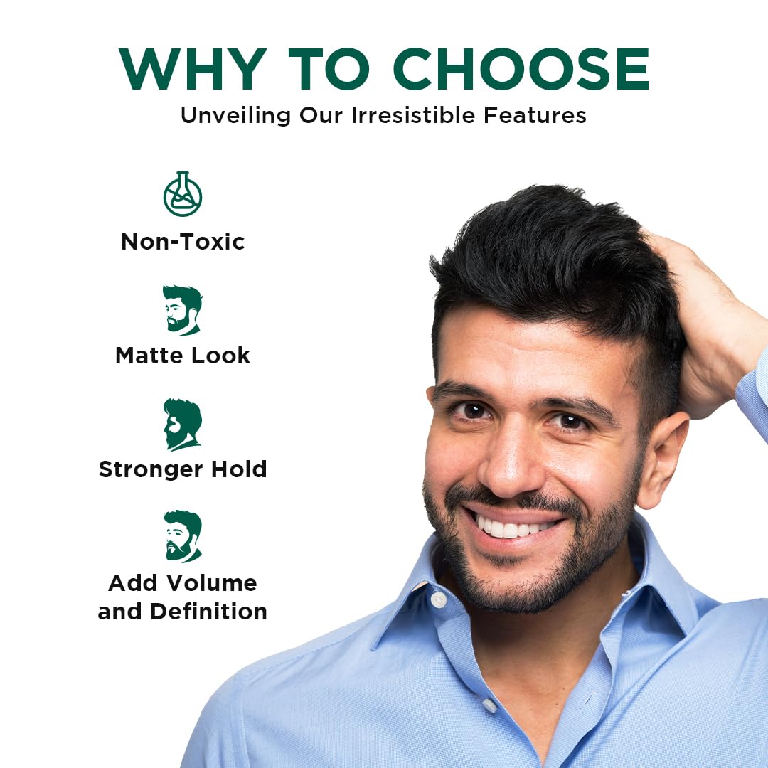 ORGATRE Strong Hold Hair Volumizing Powder Wax - 12 Hour Matte Finish Styling Wax for Men | Safe Hair Fiber Powder (20g) | Perfect for Daily Styling, Special Occasions & Thinning Hair
