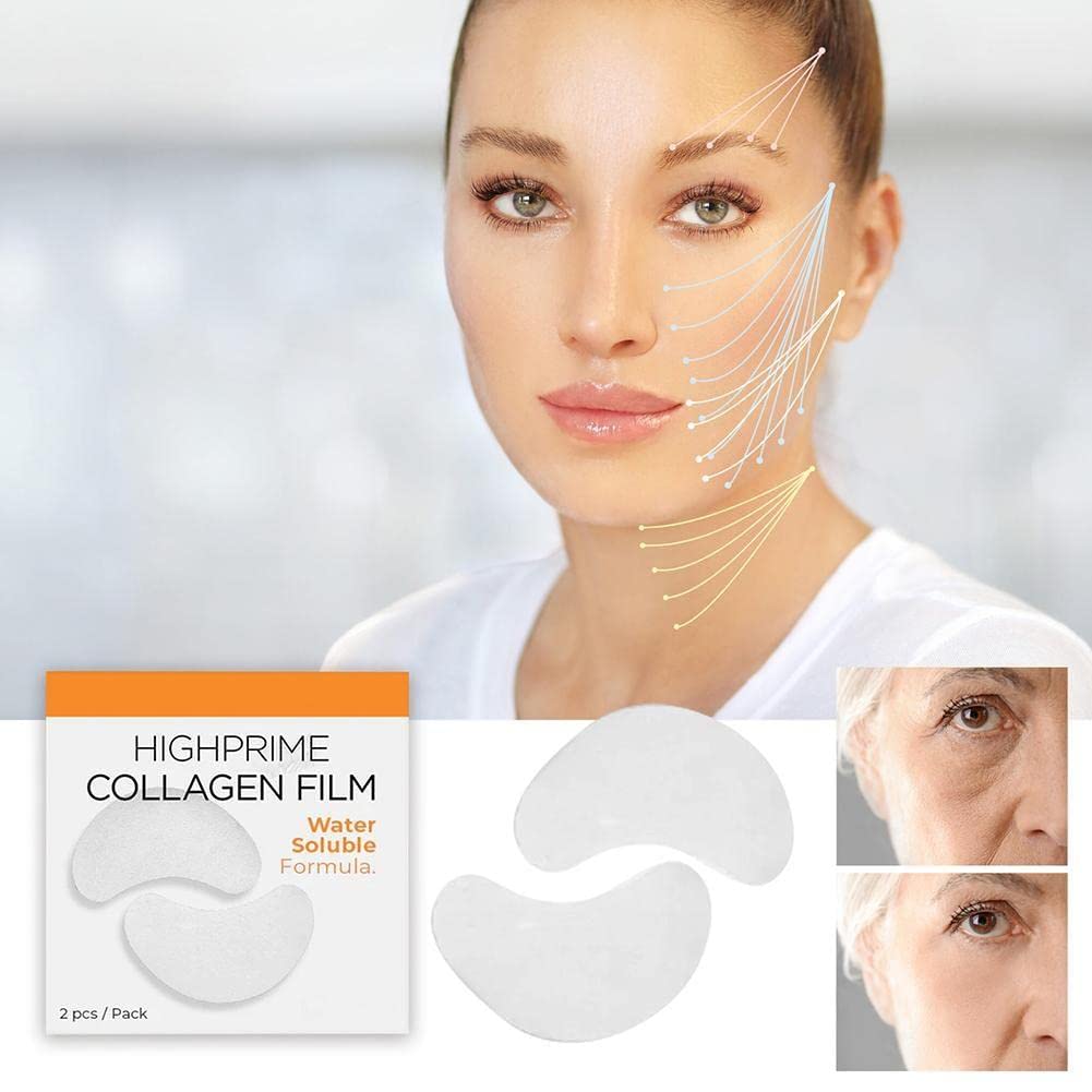 Highprime Soluble Eye Zone Mask - Dark Circle & Fine Lines Treatment - Korean Beauty Firming Mask for Puffy Eyes & Anti-Aging Skincare | Perfect for Night Routine & Travel