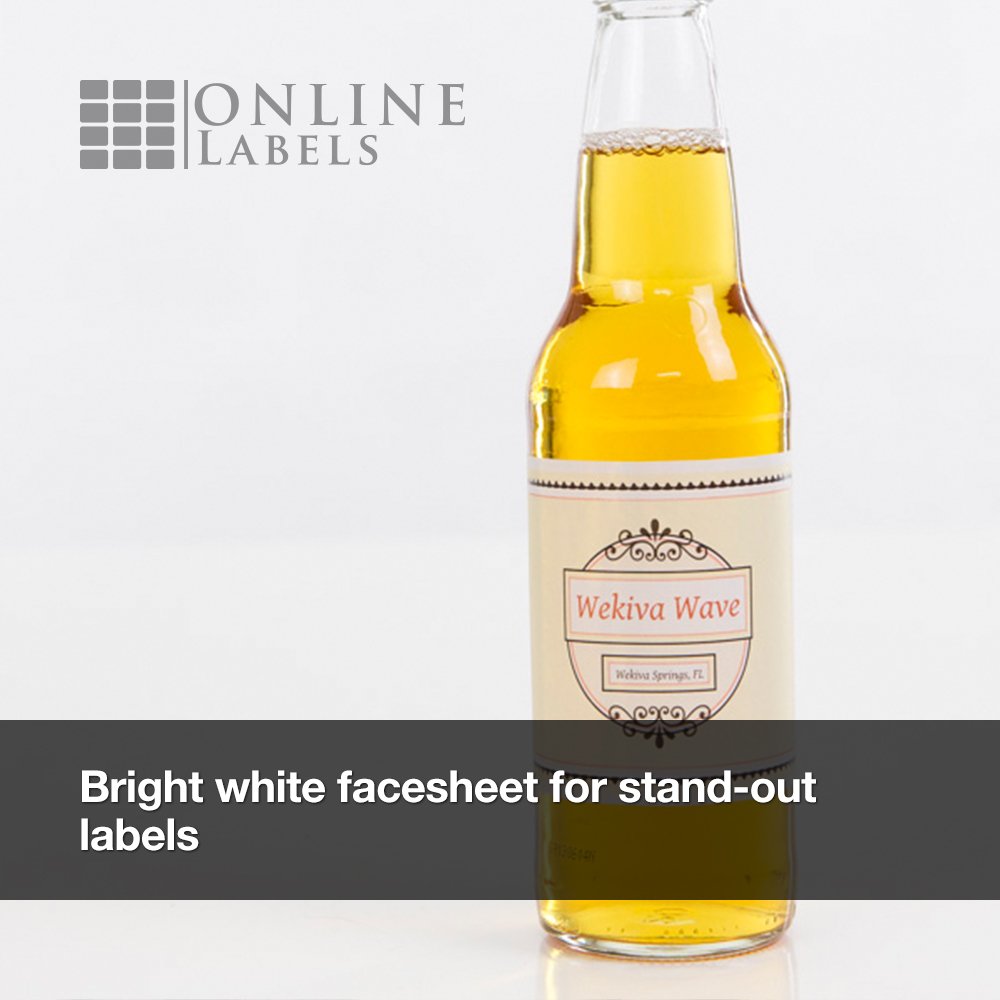600 Beer Bottle Labels - 3.75