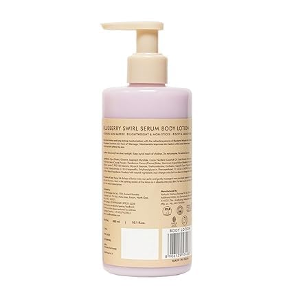 Blueberry Swirl Serum Body Lotion for Dry Skin - Lightweight Moisturizer for Women & Men | Non-Greasy, Non-Sticky Hydration | Perfect for Winter Care & Daily Skincare Routine