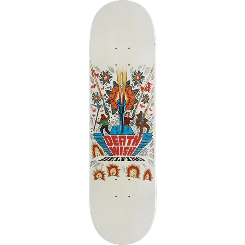 Deathwish Delfino Deathwitch Trials Skateboard Deck 8.38