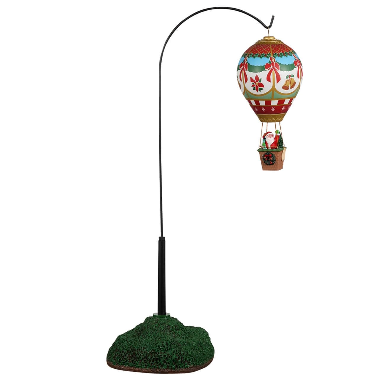 Lemax Holiday Cheer Hot Air Balloon Decor - Christmas & Winter Home Decoration for Indoor & Outdoor Use - Perfect for Mantel, Tabletop, and Holiday Displays