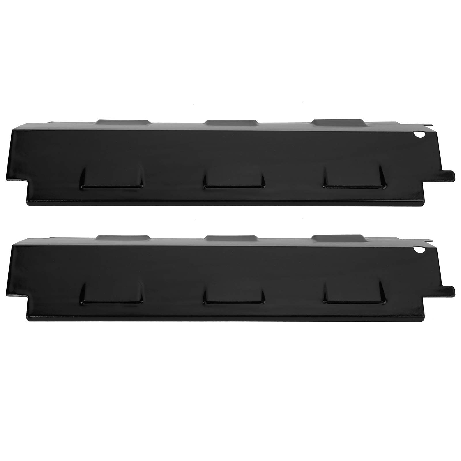 2Pcs Stainless Steel Gas Grill Heat Shield & Flame Tamer - Replacement Heat Plates for Char-Broil, Weber, Nexgrill - BBQ Grill Repair Kit for Burner Protection (Perfect for Backyard Cookouts & Camping Trips)