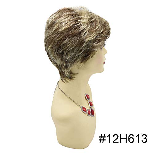 12H613# Brown Auburn & Light Bleach Blonde