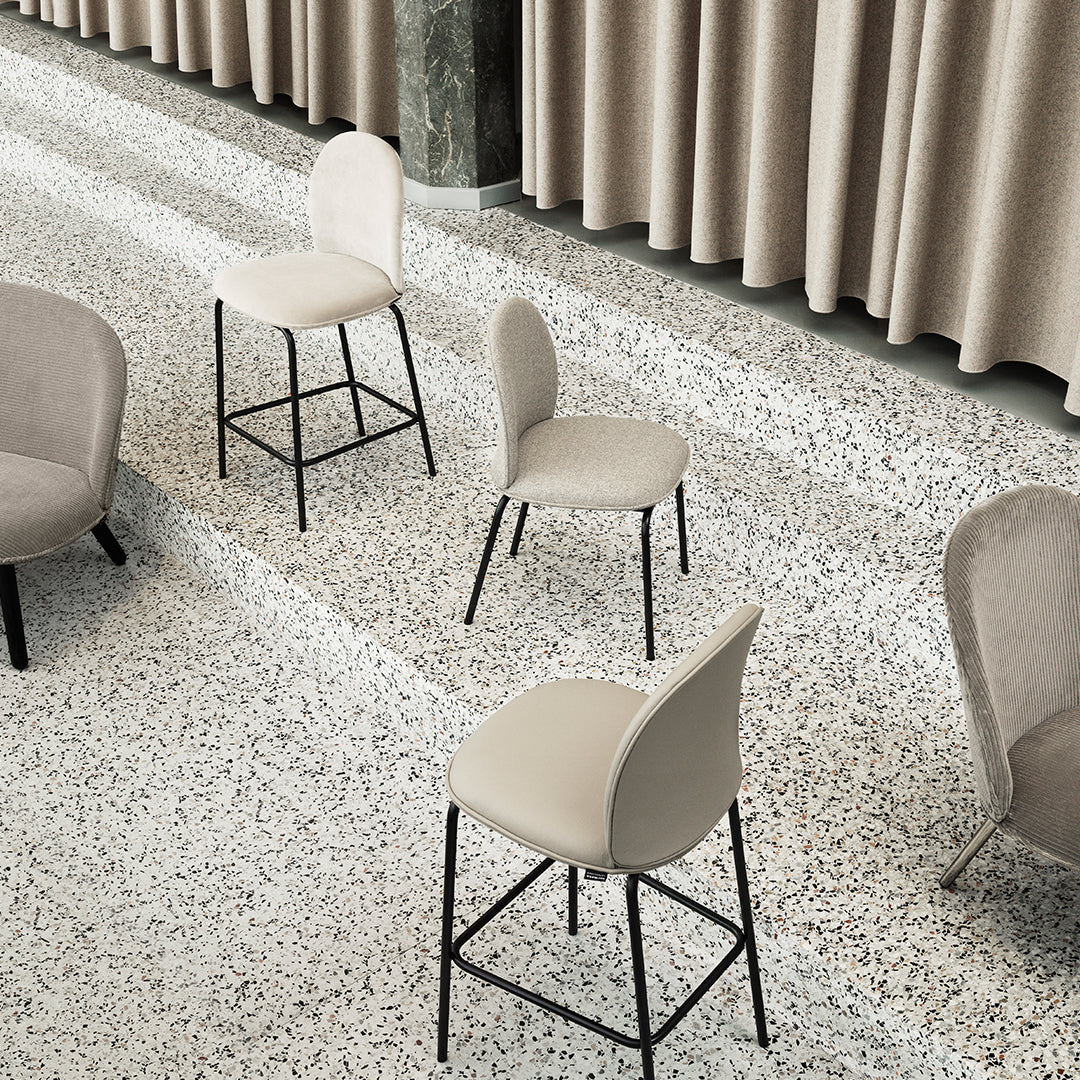 Ace Counter Chair - Fully Upholstered Bar Stool for Kitchen Island, Breakfast Nook & Home Bar | Comfortable & Stylish Seating Solution
