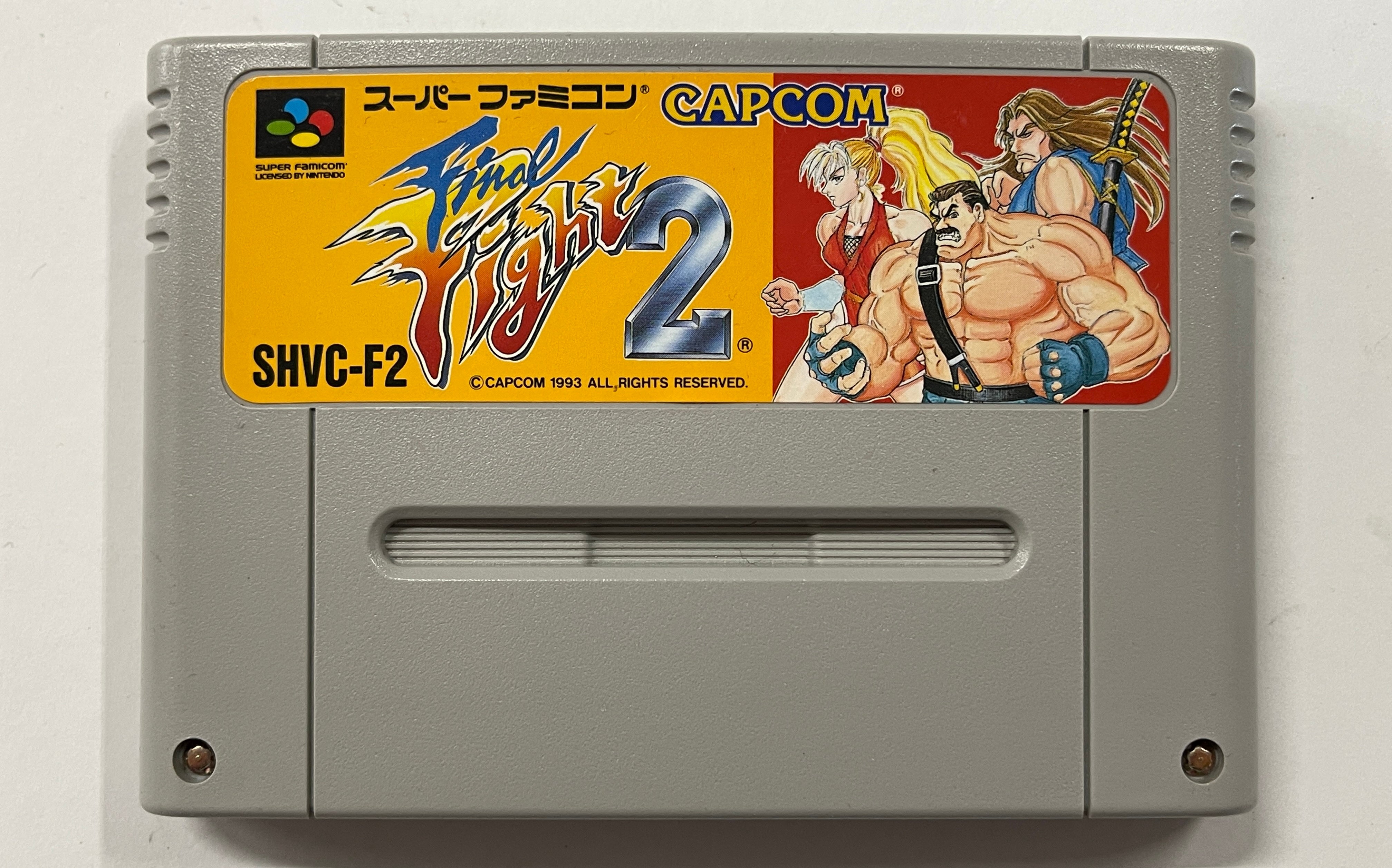 Final Fight 2 NTSC-J Super Nintendo SNES Game Cartridge - Classic Beat 'Em Up Arcade Action for Retro Gaming Enthusiasts