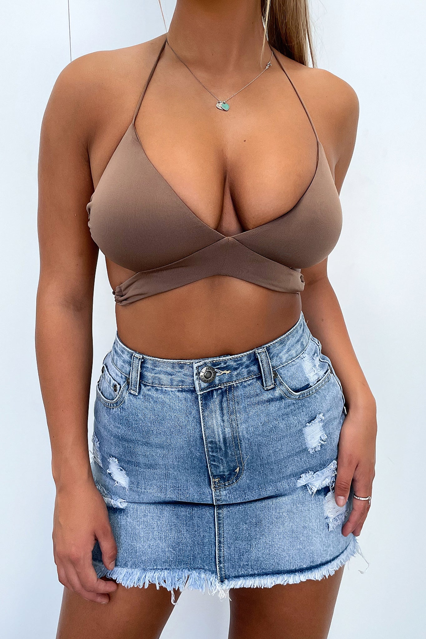 Mexican Cropped Brown T-Shirt for Women | Casual Summer Top | Perfect for Beach, Travel & Everyday Wear