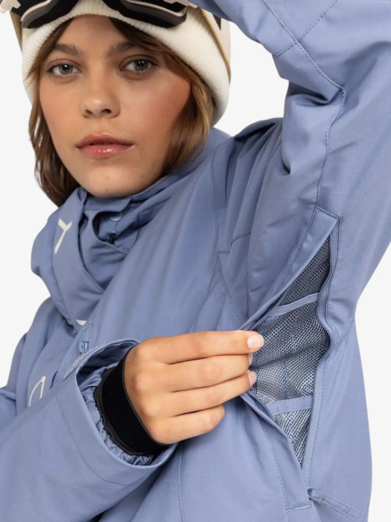 ROXY Jetty Solid NP Celeste Snow Jacket - Women's Waterproof Winter Coat for Skiing & Snowboarding