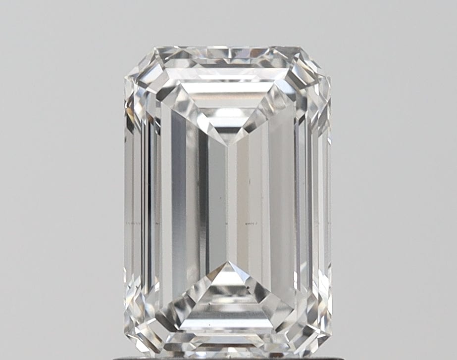 2 Carat F VS1 Emerald Cut Lab Grown Diamond - Premium Quality Engagement Ring Stone for Wedding & Anniversary Jewelry