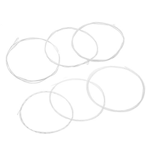 6-Piece Silver Plated Nylon Classical Guitar Strings Set (3ft) - Premium Acoustic Guitar Accessories for Classical & Flamenco Music Performance