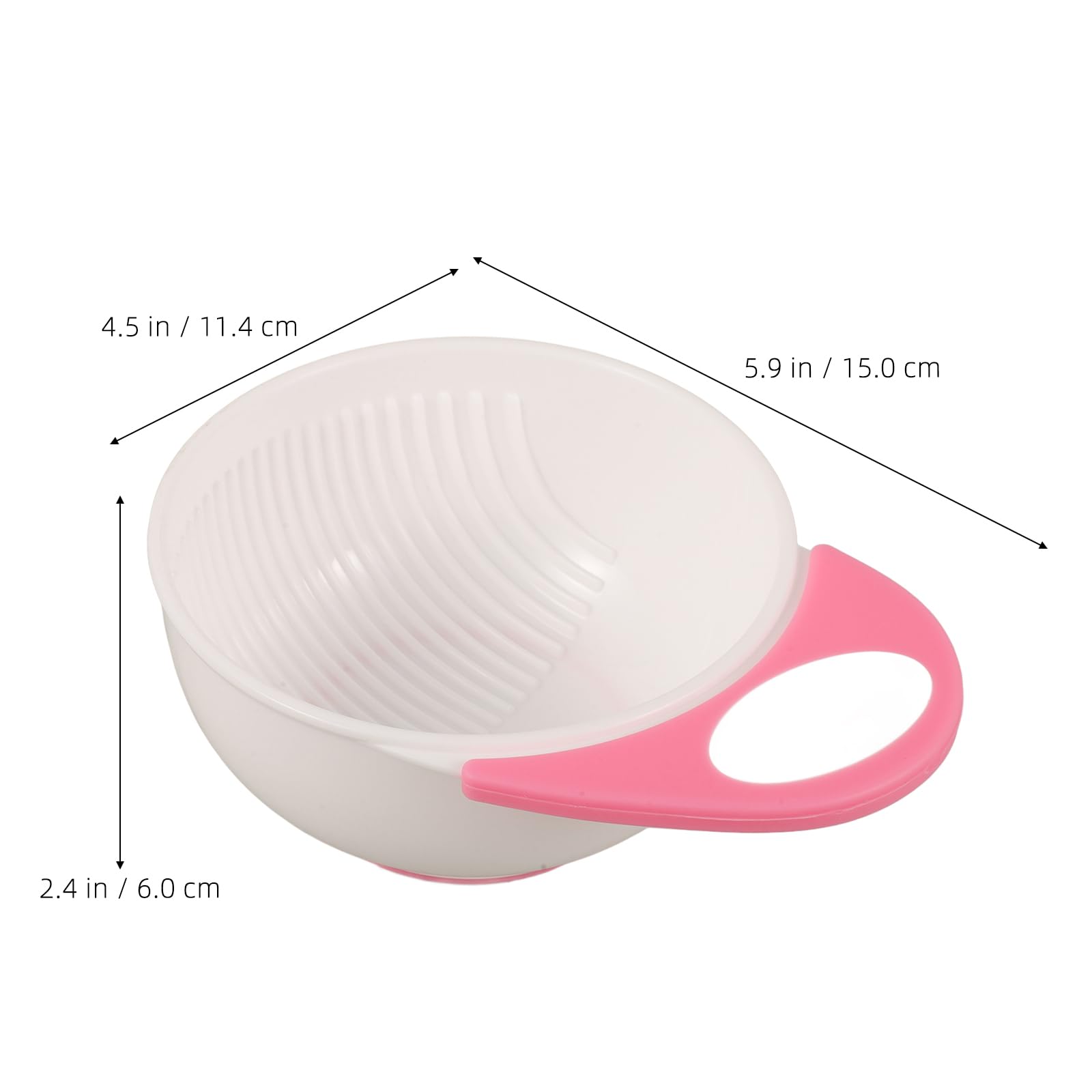 Baby Food Masher Bowl Set - Manual Food Mill & Grinding Bowl for Infants - Soft Pink Baby Food Processor - Perfect for Homemade Purees & Toddler Meals - Ideal for Baby-Led Weaning & First Foods Preparation