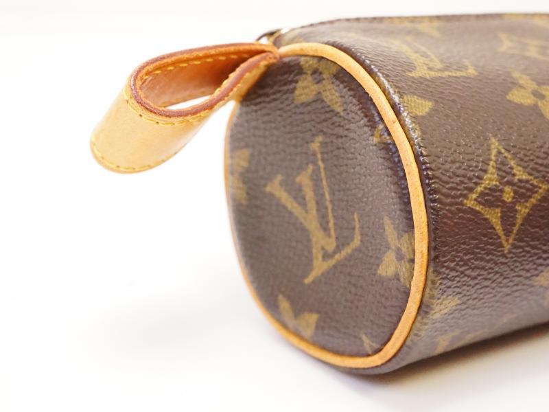 Authentic Pre-Owned Louis Vuitton Monogram Trousse Ronde Pen Case & Cosmetic Pouch Bag M47630 - Vintage Luxury Organizer for Stationery, Makeup & Travel Essentials