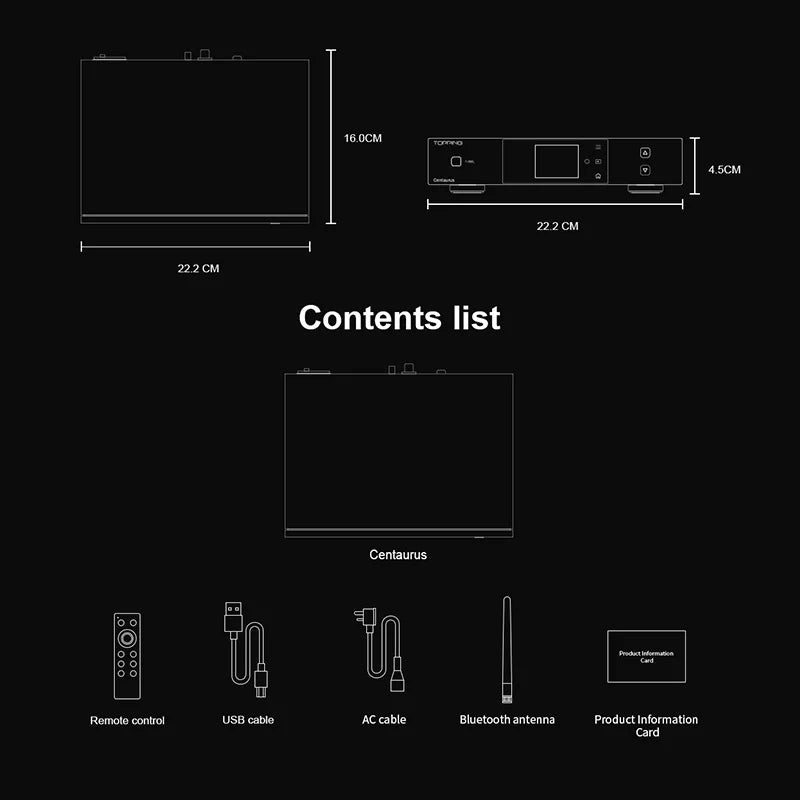 TOPPING Centaurus Fully Balanced R2R DAC - High-End Audio Decoder for Audiophiles | Perfect for Home Theater & Studio Recording