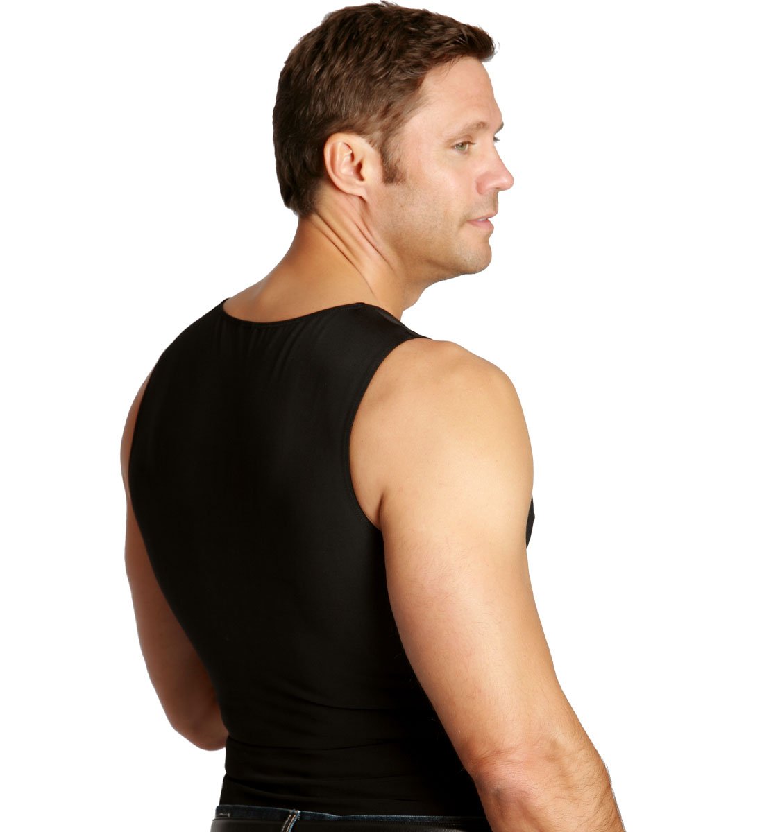 Insta Slim ISPRO Slimming Muscle Tank Top - Men's Compression Shapewear Shirt for Workout & Gym | Made in USA | Breathable & Comfortable for Daily Wear & Fitness Training
