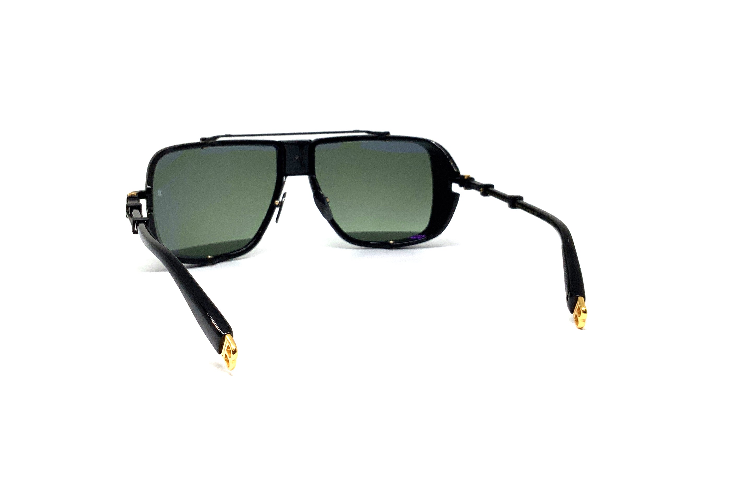Balmain O.R. Matte Black & Black Urushi Gun Metal Sunglasses - Luxury Fashion Shades for Men & Women | Perfect for Outdoor Activities, Driving & Travel