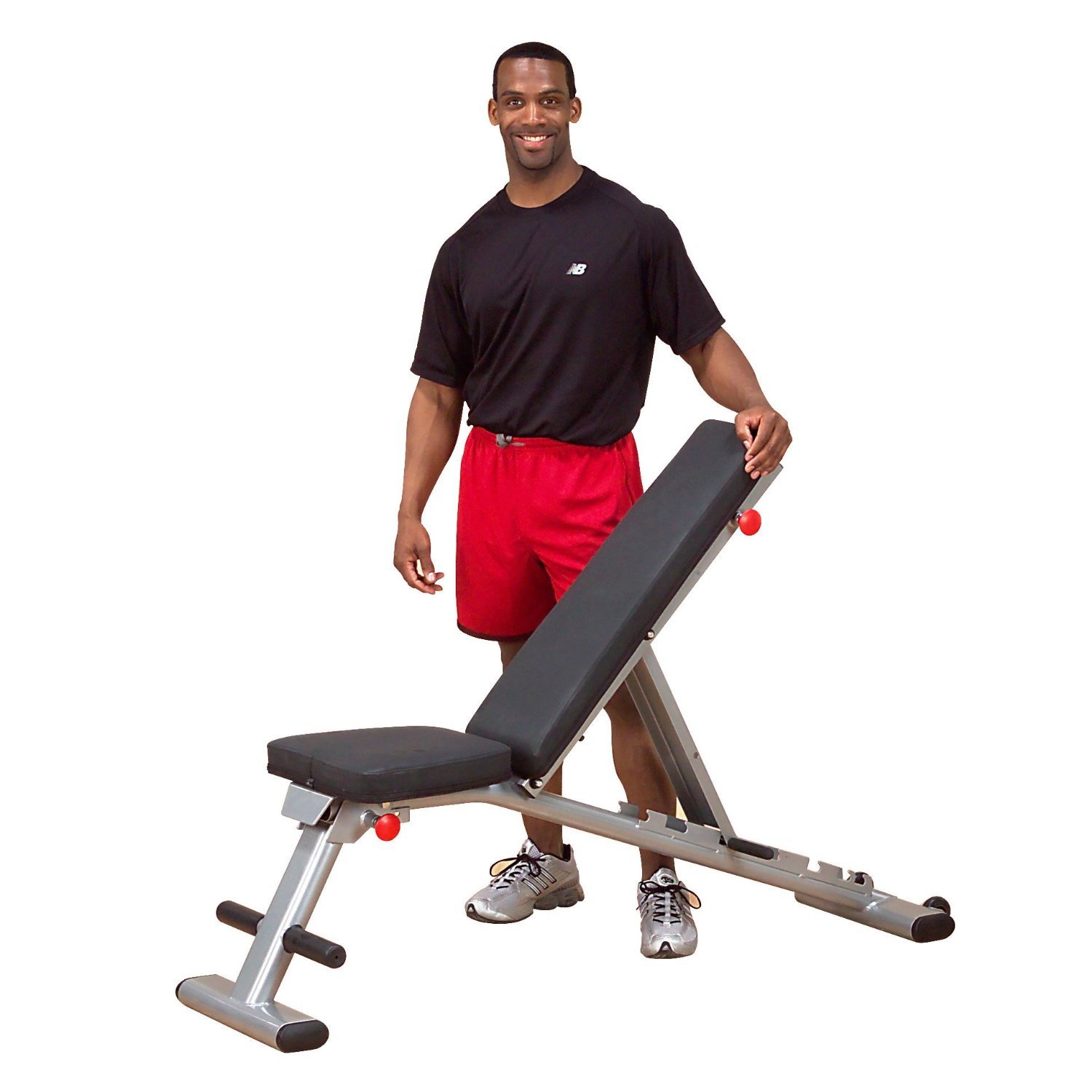 Body Solid GFID225 Folding Adjustable Weight Bench for Home Gym - Compact Strength Training Equipment for Full Body Workouts | Perfect for Small Spaces & Apartment Fitness