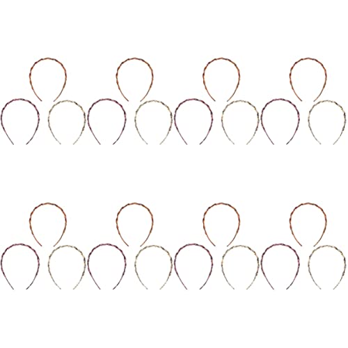 FRCOLOR 8-Piece Tortoise Acetate Headbands with Teeth - Wide Plastic Hairbands for Women & Girls - Comfortable Cellulose Hair Accessories for Daily Wear, Workouts, and Special Occasions