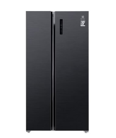Electrolux ESE5401A SSG 499L UltimateTaste 700 Side by Side Refrigerator - Energy Efficient Stainless Steel French Door Fridge for Modern Kitchen & Large Family Use