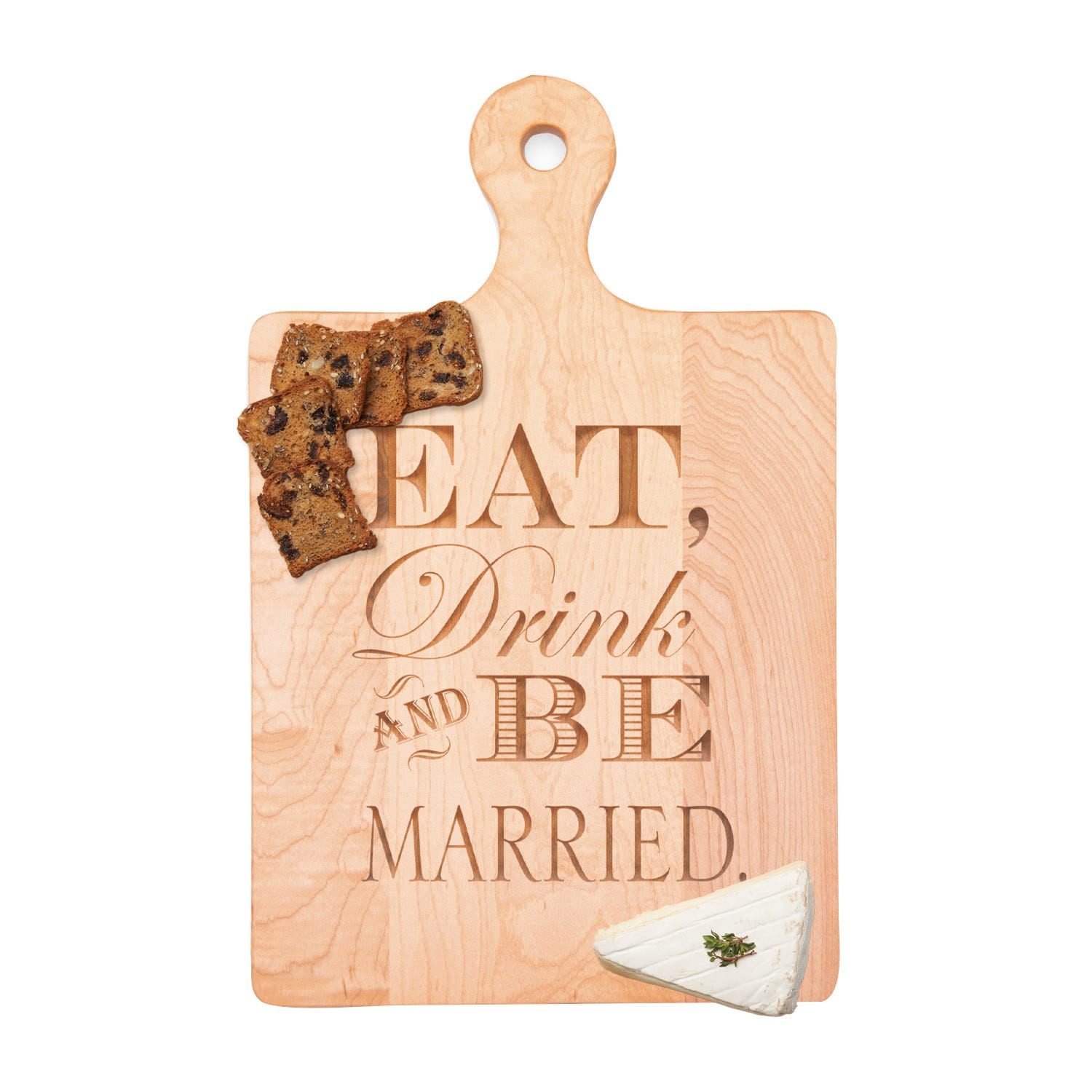 Premium Maple Wood Cutting Board & Cheese Board - 16