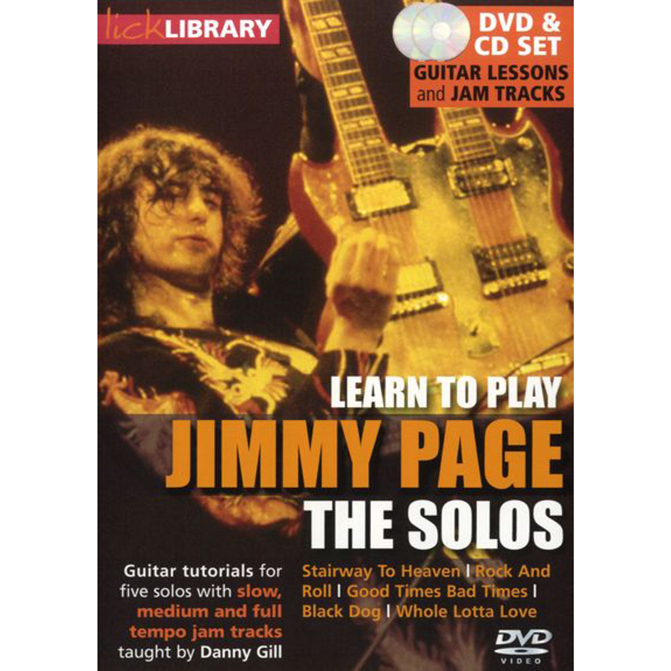 Learn To Play Jimmy Page Guitar Solos - Instructional DVD | Step-by-Step Guitar Lessons for Led Zeppelin Songs | Perfect for Rock Music Enthusiasts & Home Practice