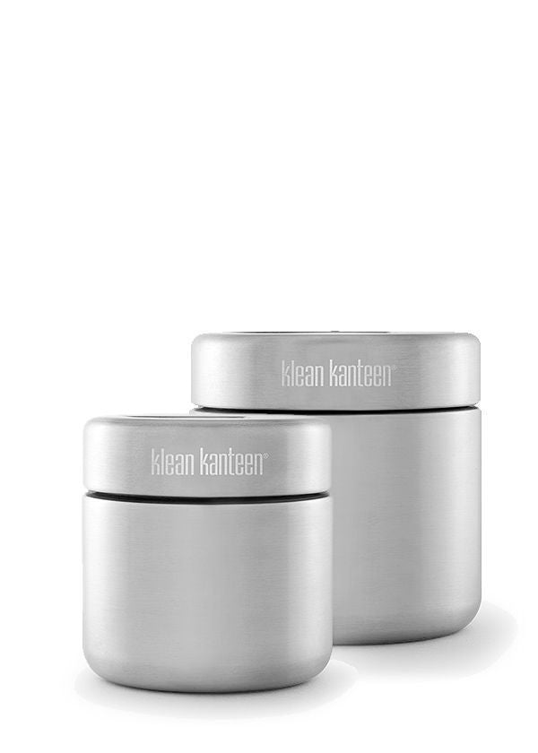 Klean Kanteen Single Wall Stainless Steel Food Storage Canister Set - Airtight Containers for Kitchen Pantry Organization & Bulk Food Storage