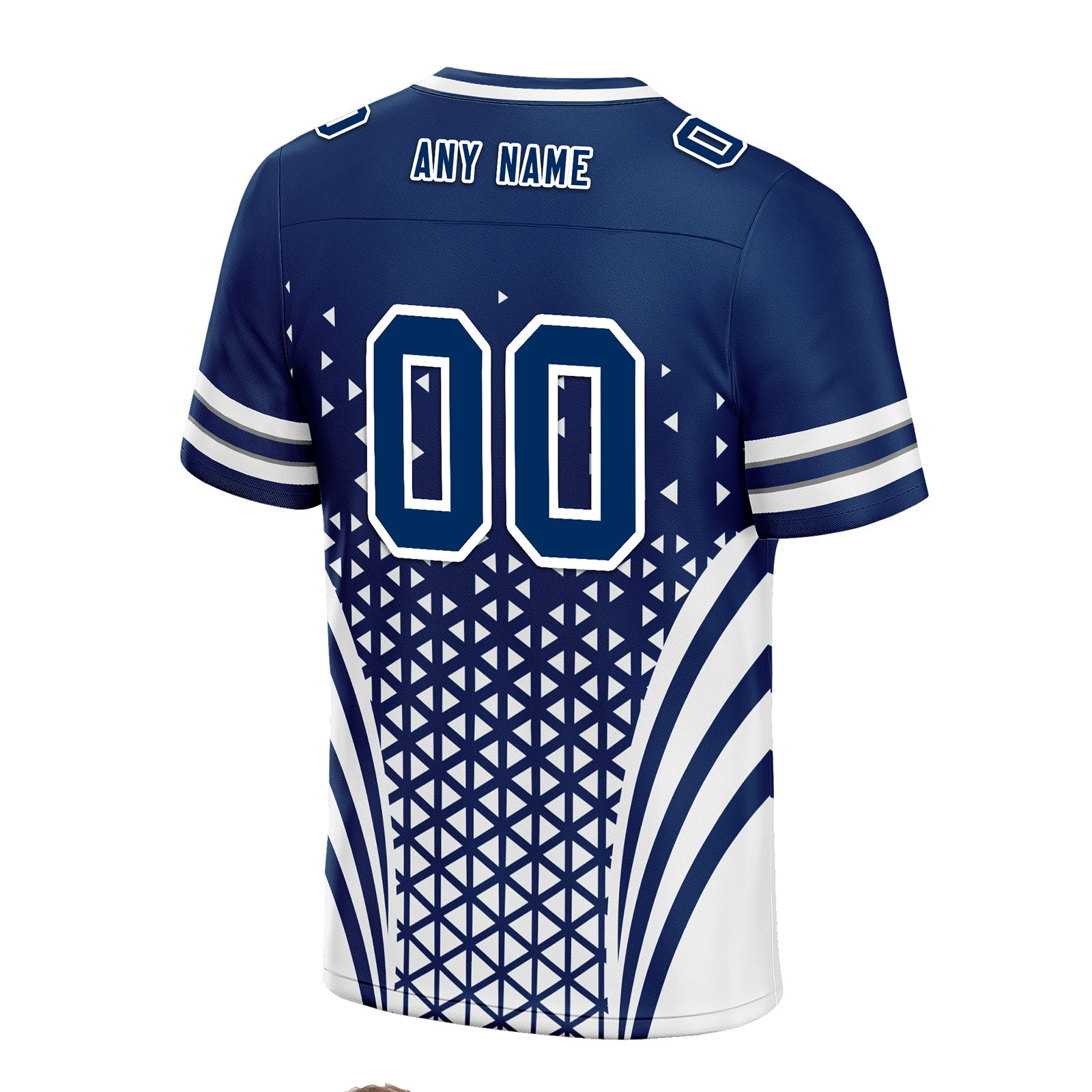 Custom Blue & White Indiana Football Jersey with Matching Sports Shoes - Personalized Combo Set for Fans & Players | Game Day, Training & Team Events