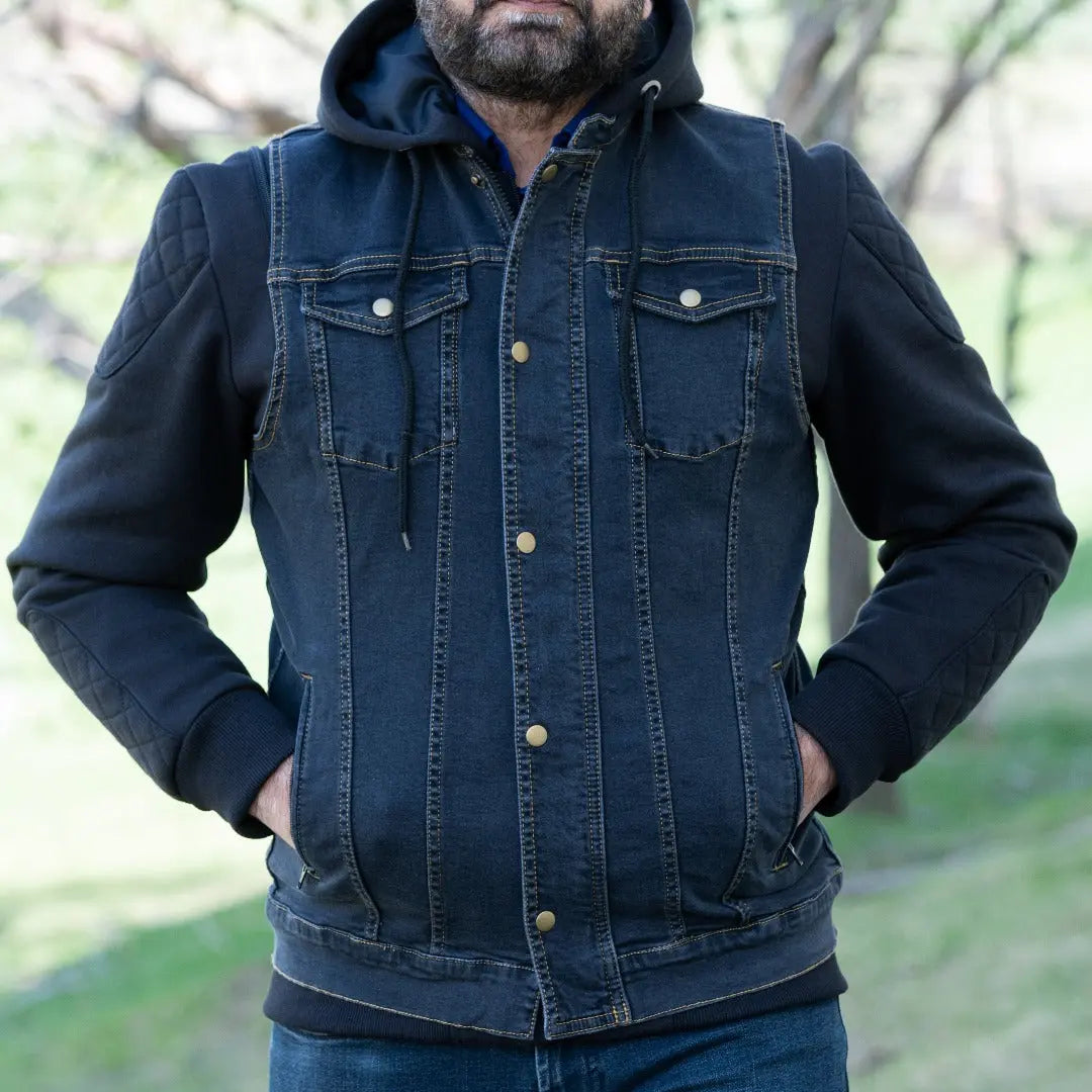 Stylish Denim Hooded Vest for Women & Men - Trendy Layering Piece for Casual Outfits, Streetwear, and Outdoor Adventures