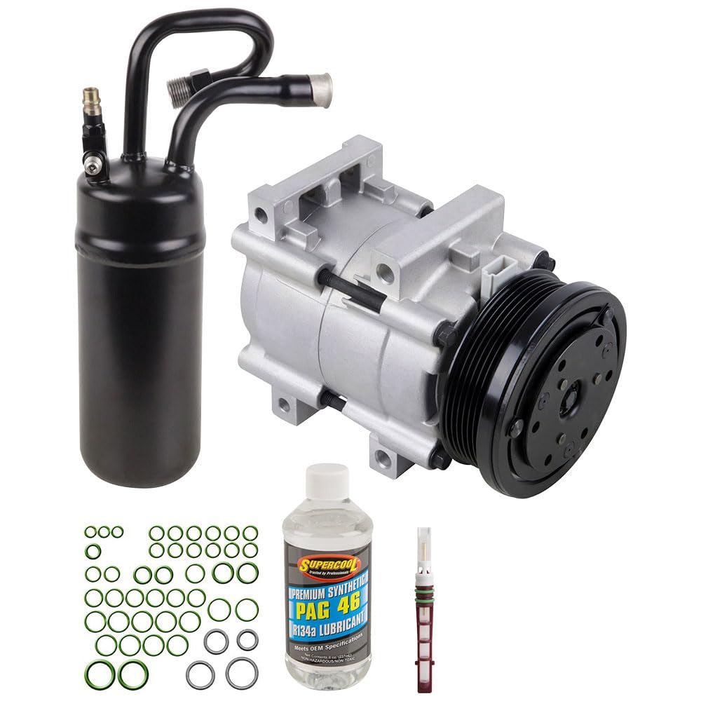 New AC Compressor & A/C Kit for 1998-2001 Ford Explorer & Mercury Mountaineer V8 | BuyAutoParts 60-80216RK | Perfect for AC System Repair & Replacement