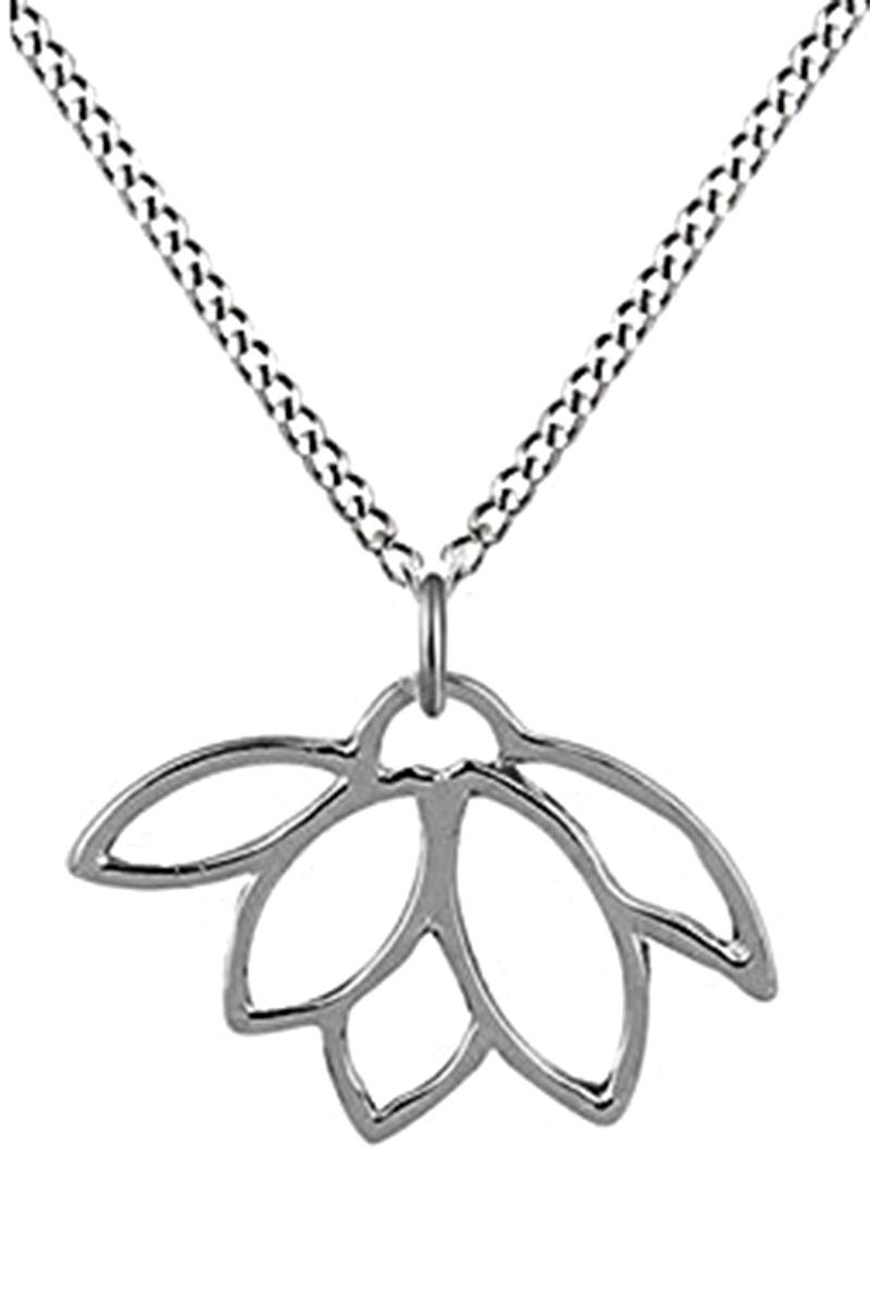 Vintage Lotus Statement Necklace for Women - 14k Gold Plated Sterling Silver Jewelry - Perfect for Weddings, Parties & Special Occasions