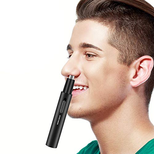FAMKIT Electric Nose Hair Trimmer - USB Rechargeable, Painless Ear & Nose Hair Clipper - Compact & Portable Grooming Kit for Men - Perfect for Travel, Home & Office Use