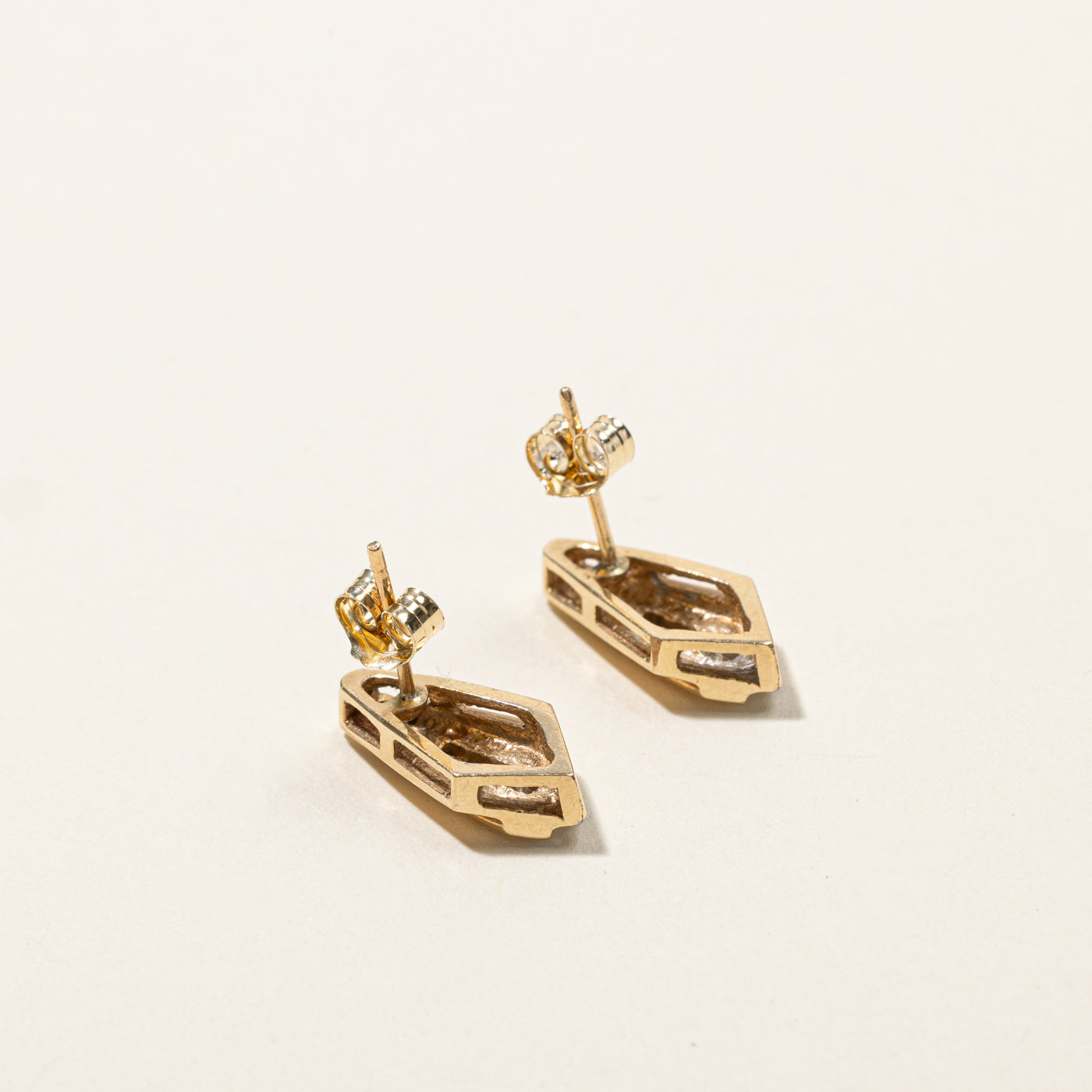 Channel Set Diamond Earrings | 0.08ctw Stud Earrings | 14K White Gold | Perfect for Weddings, Anniversaries & Special Occasions