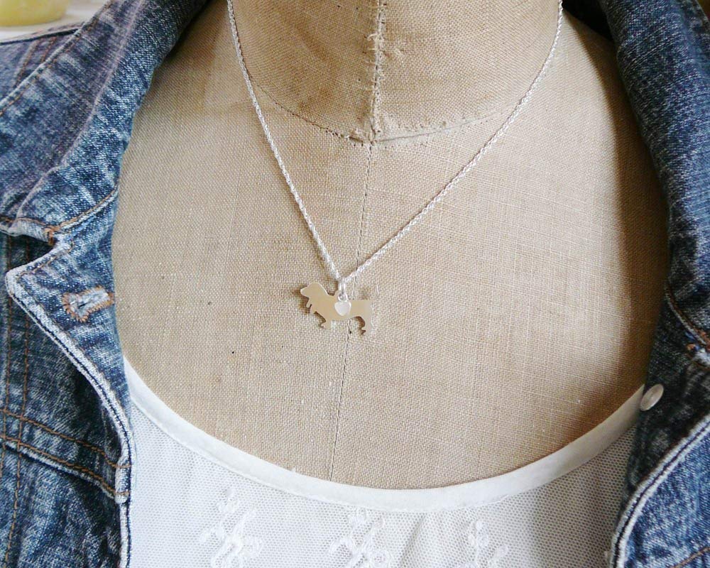 925 Sterling Silver Basset Hound Dog Charm Necklace - Cute Puppy Pendant Jewelry Gift for Women - Perfect for Pet Lovers, Birthday & Anniversary Gifts