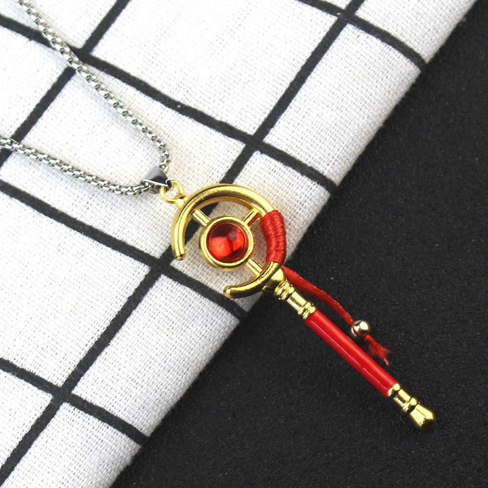 Frieren Anime Necklace - Cosplay Wand & Weapon Keychain for Men, Women, Girls | Perfect Gift for Anime Fans & Cosplay Enthusiasts