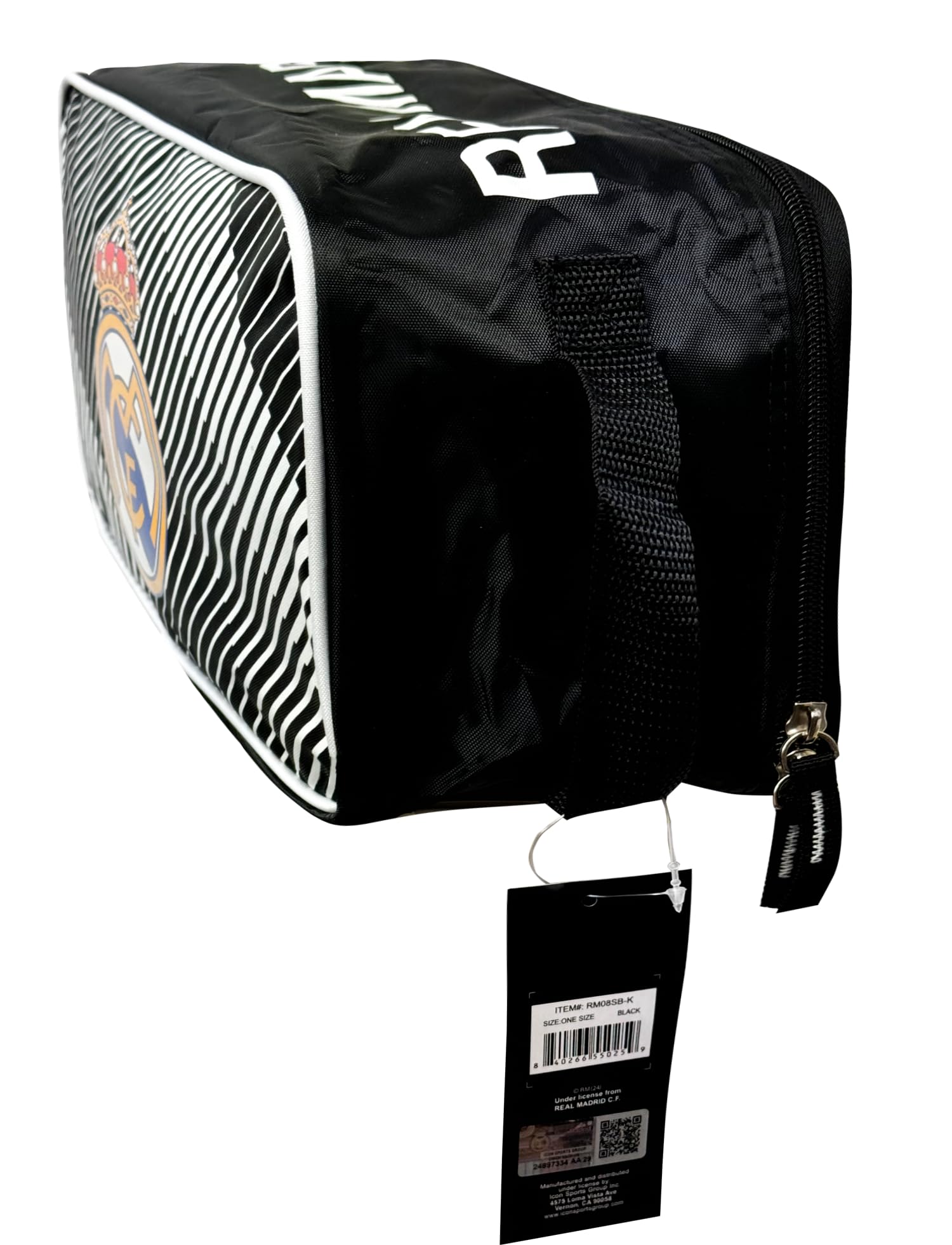Official Real Madrid Soccer Cleats Storage Bag - Licensed Football Shoe Carrying Case for Men & Women - Perfect for Travel, Training & Match Days
