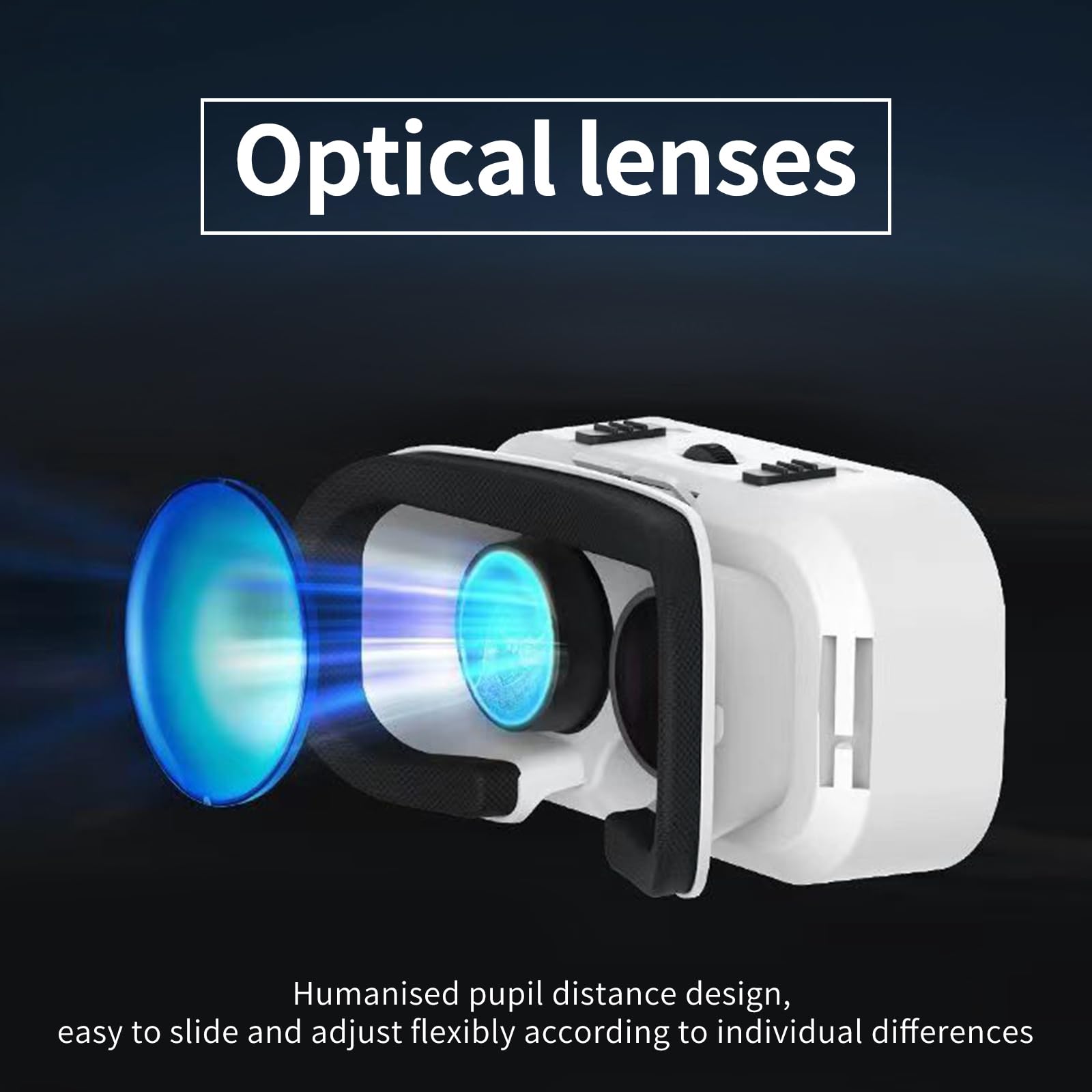 Premium VR Headset for iPhone & Android - 3D Virtual Reality Glasses Compatible with 4.7-6.5 inch Smartphones | Includes Wireless Controller | Perfect for Mobile Gaming, 360° Videos & Immersive Movie Watching | Ideal for Home Entertainment, Travel & VR Experiences