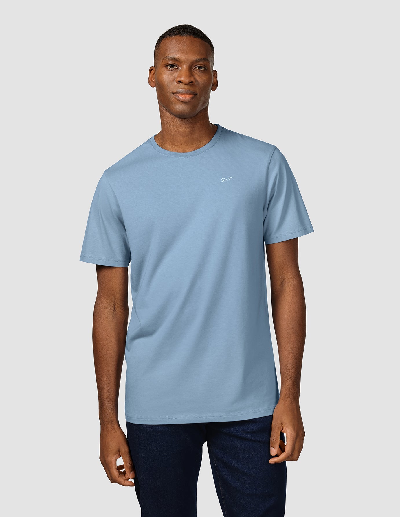Premium Supima Cotton Legacy T-Shirt - Rainy Blue | Soft & Durable Men's Casual Tee for Everyday Wear, Travel & Outdoor Activities