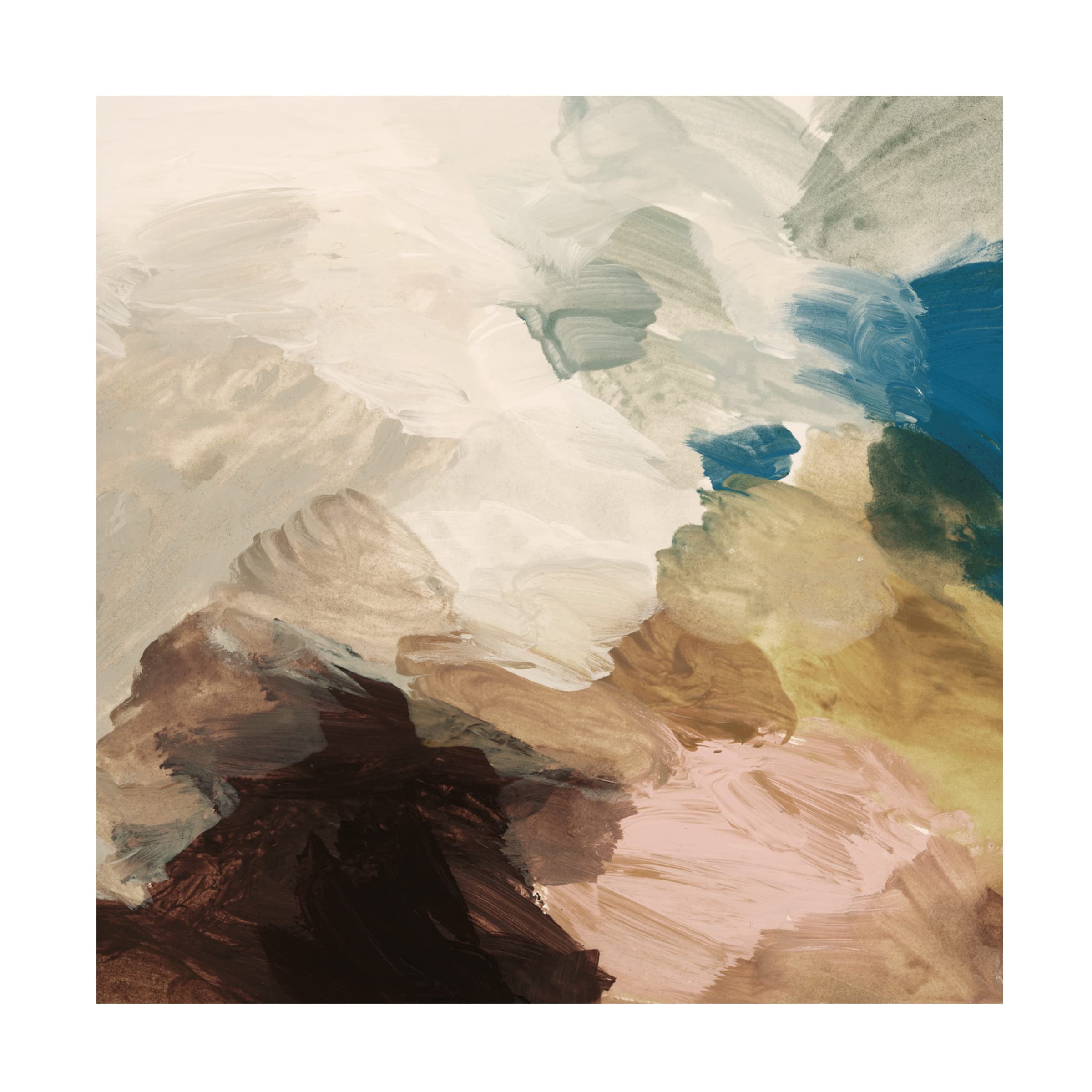 Victoria Barnes 'Color Meld I' Abstract Canvas Wall Art - Modern Home Decor for Living Room, Bedroom & Office - Handmade Stretched Framed Painting