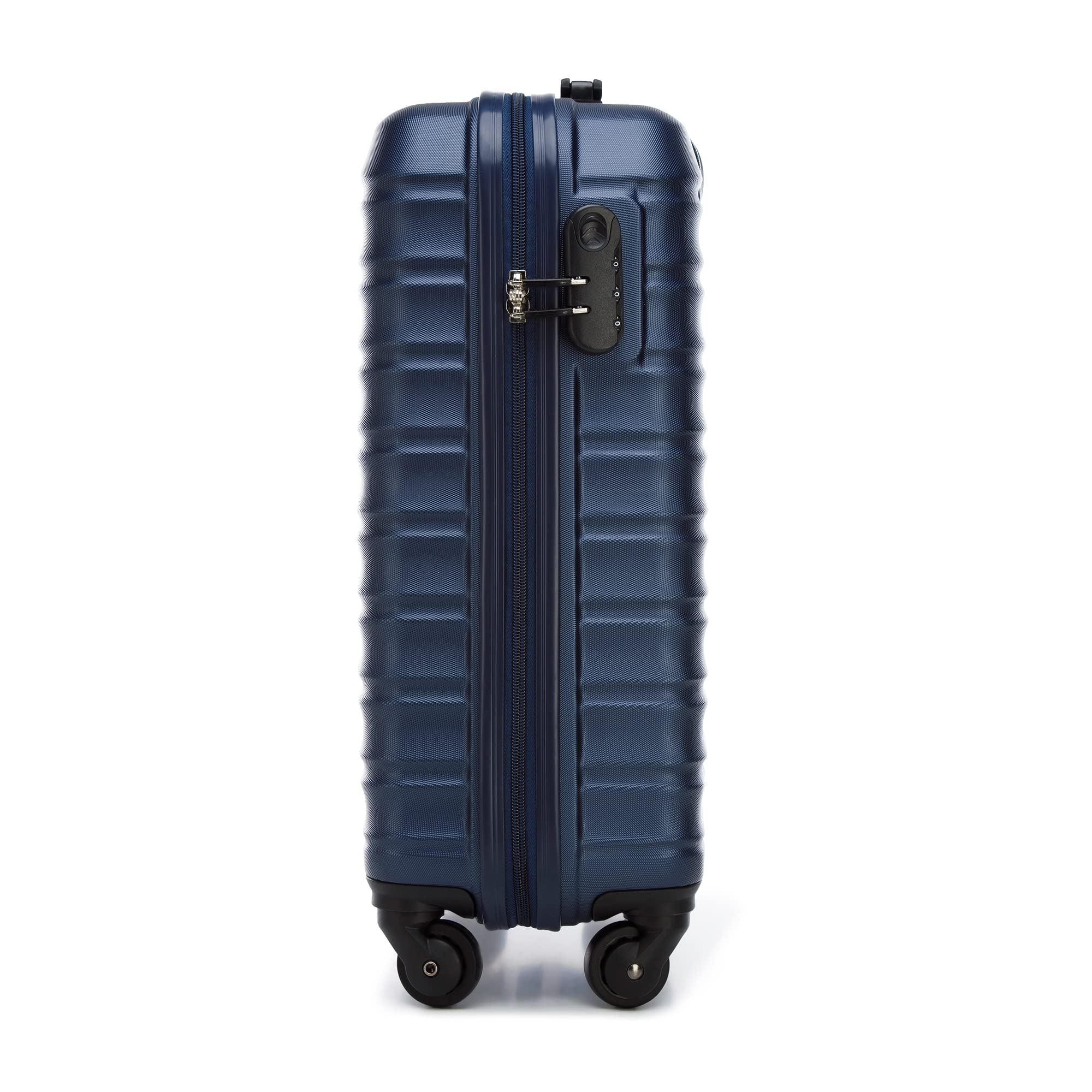 Premium Dark Blue Cabin Suitcase - Lightweight Carry-On Luggage for Air Travel, Weekend Getaways & Business Trips