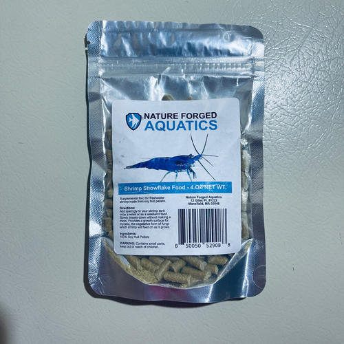 Premium Natural Soy Hull Pellets for Freshwater Shrimp - 4oz | High Protein Shrimp Food | Perfect for Nano Tanks, Aquascaping & Breeding Tanks