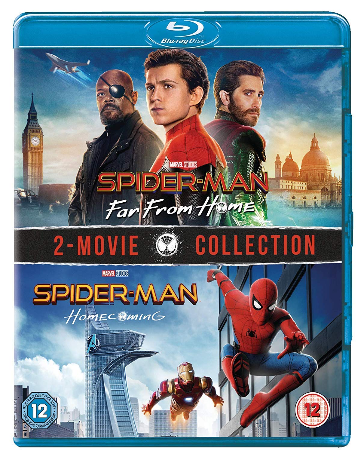 Spider-Man: Far From Home & Homecoming Blu-ray 2-Movie Collection (2019, Region Free) - Action-Packed Superhero Movies for Marvel Fans & Home Entertainment