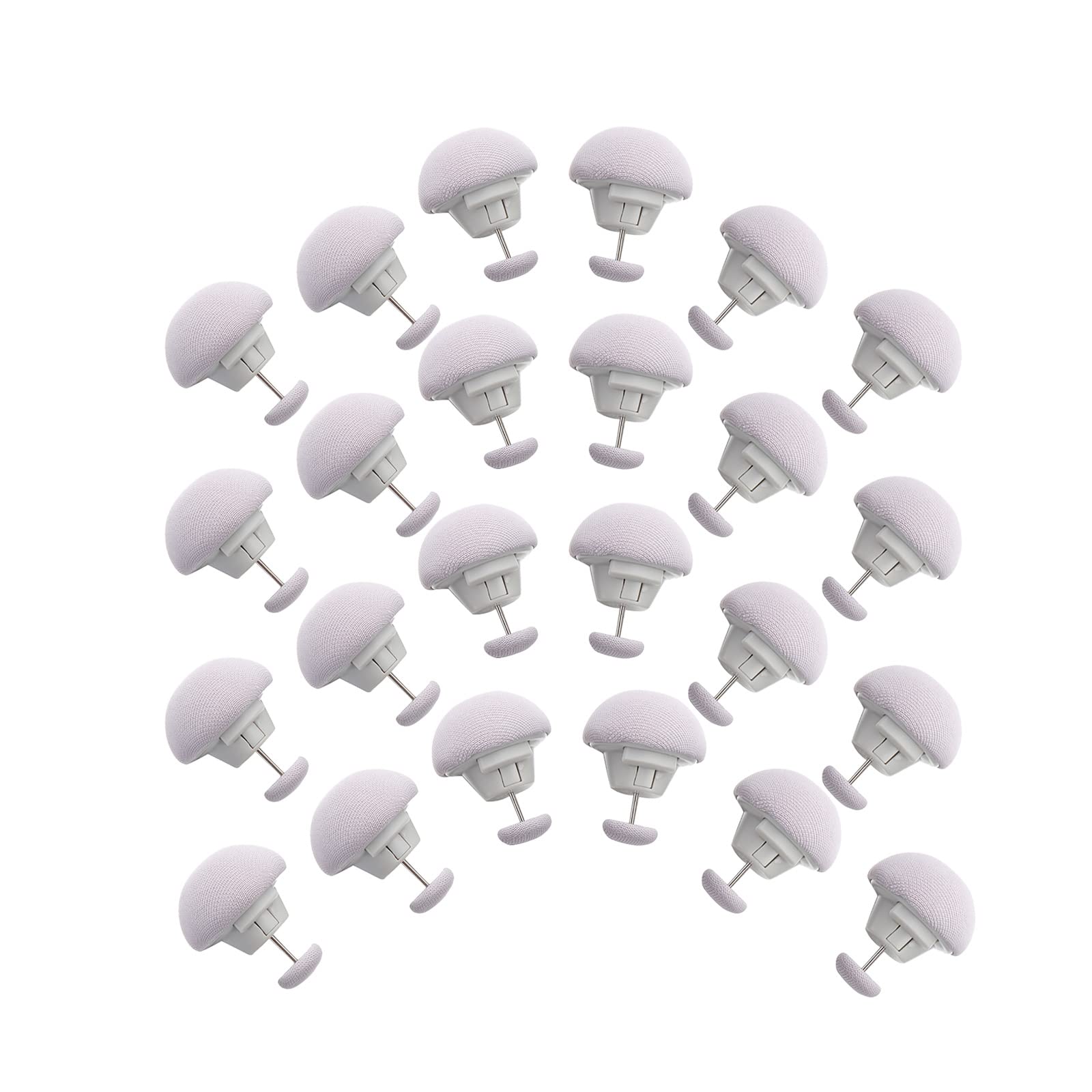 LELEBEAR Duvet Cover Clips - 24 Pack Gray Comforter Fasteners for Bedding, Quilts, Cushions & Curtains | Secure Duvet Buttons to Prevent Shifting | Perfect for Home, Hotel & Airbnb Use