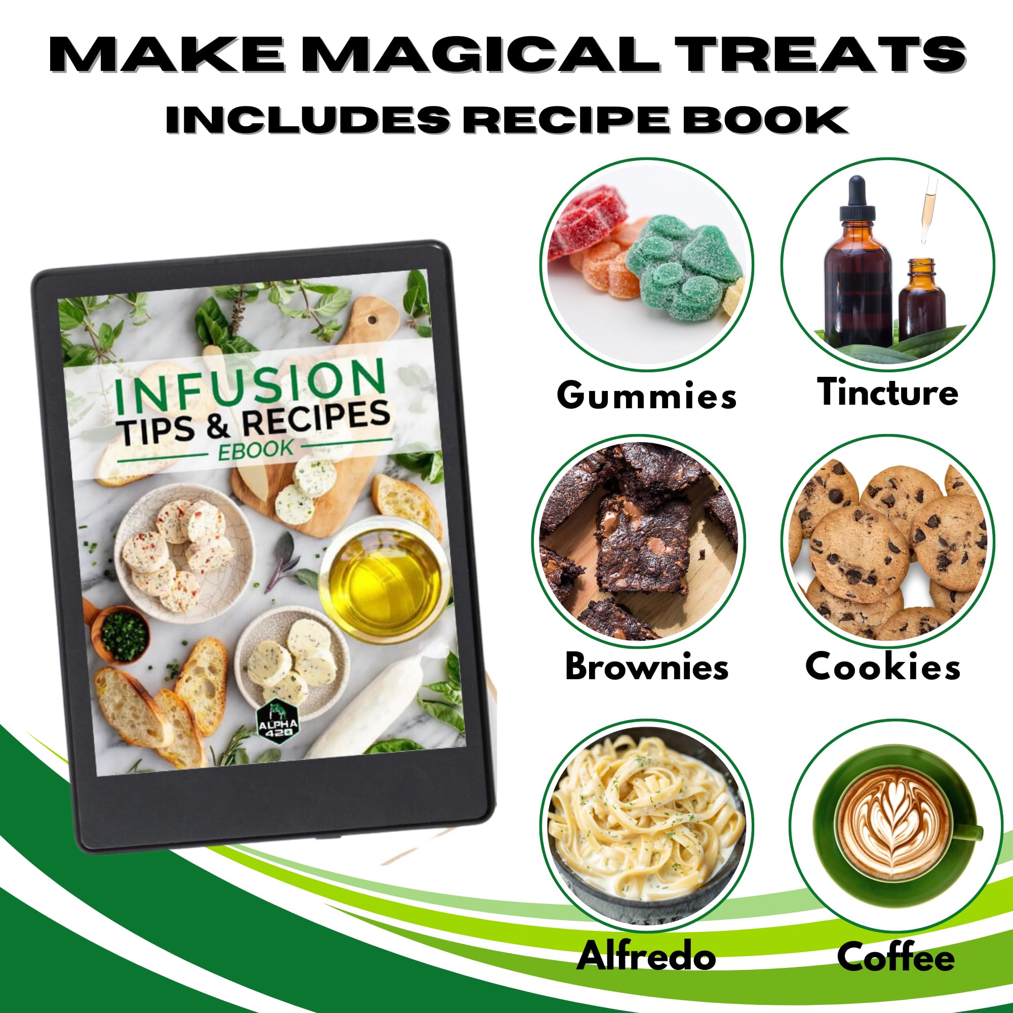 Premium Decarboxylator and Infuser Machine - Herb Butter, Oil & Tincture Maker Kit with Decarb Box - Perfect for Making Edibles, Gummies, and Cannabis Extracts at Home - Ideal for DIY Enthusiasts & Home Chefs