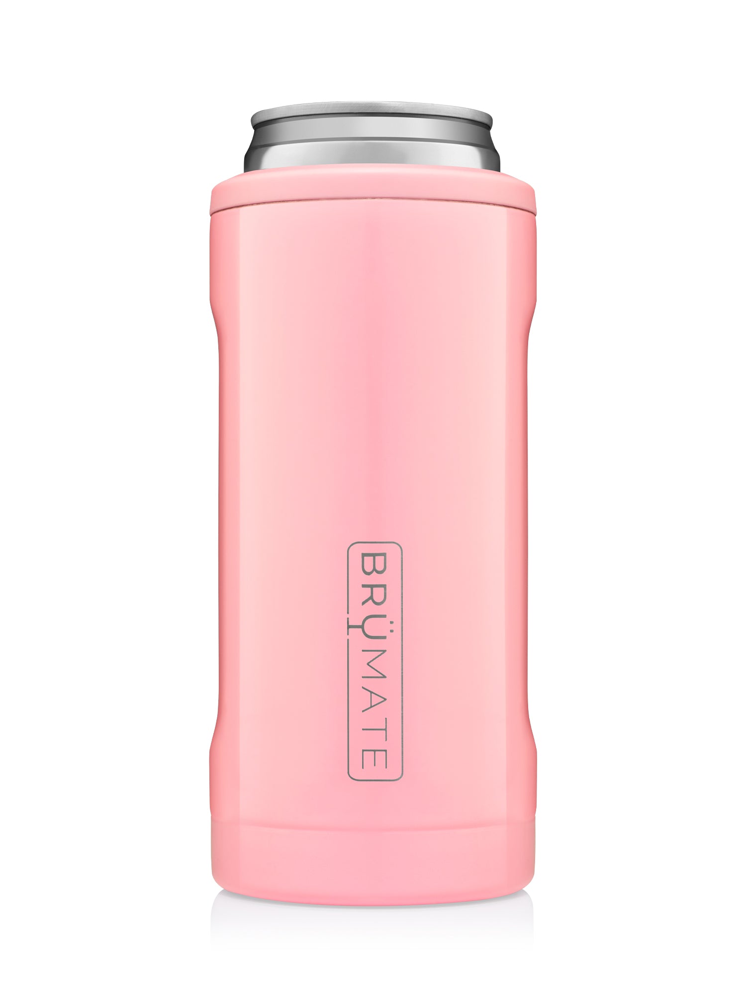 BRUMATE HOPSULATOR SLIM Insulated Beer Can Cooler - Blush Pink | Keep Drinks Cold for Hours | Perfect for Parties, BBQs & Outdoor Adventures