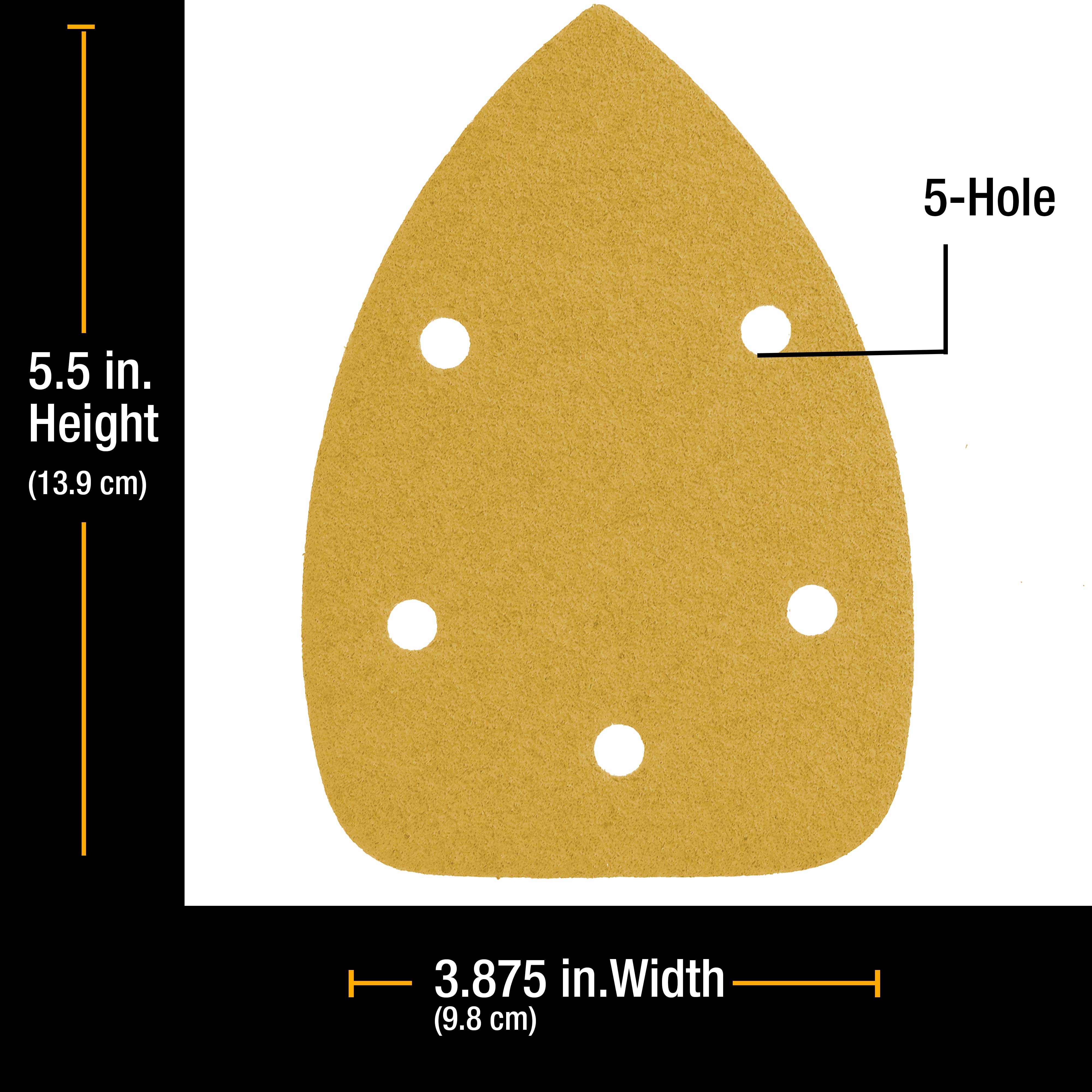 40 Grit 5 Hole Pattern Hook & Loop Sanding Sheets for Mouse Sanders - Box of 18 | Coarse Sandpaper for Woodworking, Metal Polishing & DIY Projects | Perfect for Orbital Sanders & Detail Sanding