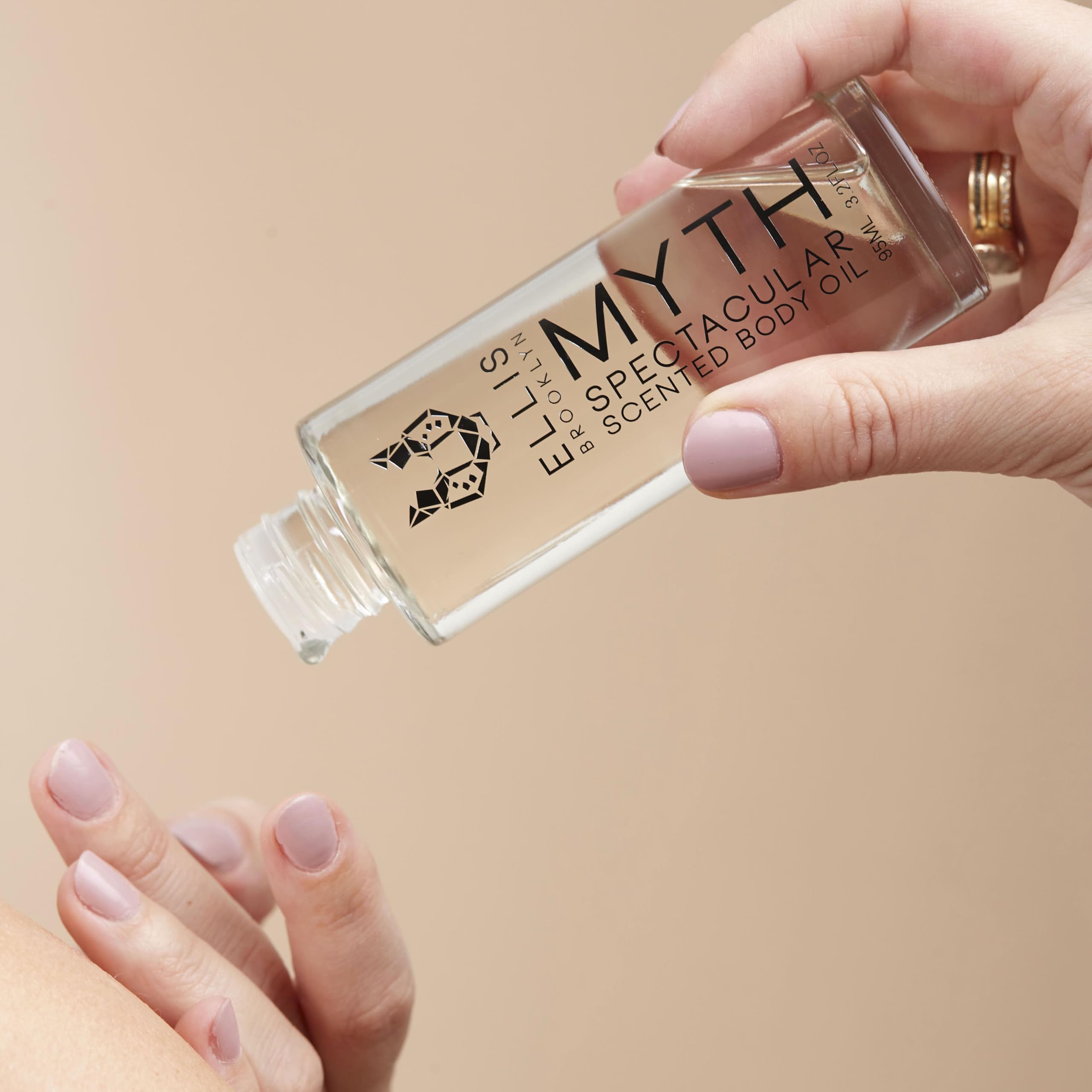 Ellis Brooklyn MYTH Body Oil for Women - Bergamot, Jasmine & Cedarwood Musk Scented Perfume Body Oil | Moisturizing & Long-Lasting Fragrance for Fall Season | Perfect for Daily Use, Date Nights & Special Occasions