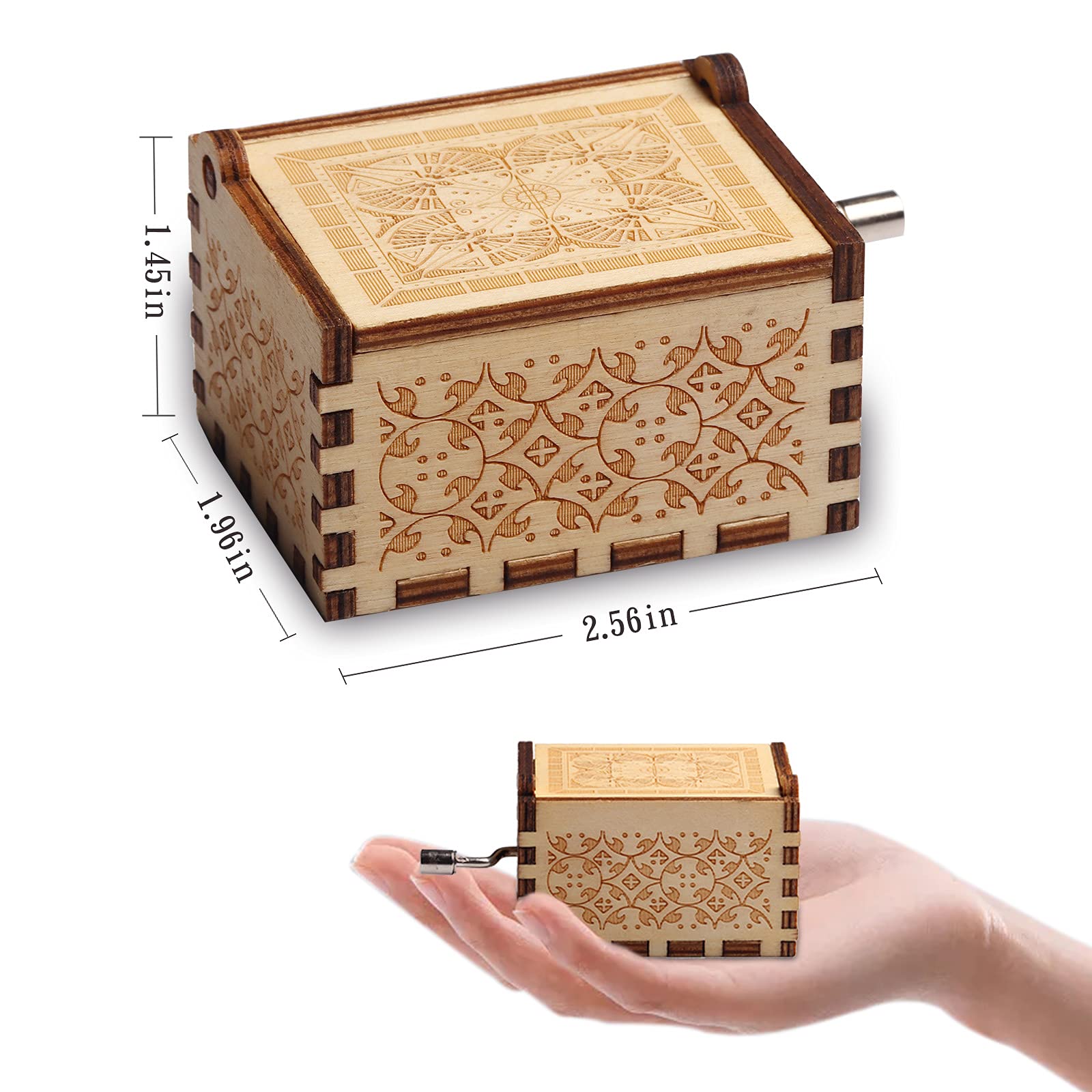 Wooden Music Box Gift for Mom - Birthday, Mother's Day & Anniversary - Perfect for Daughter & Son Gifts